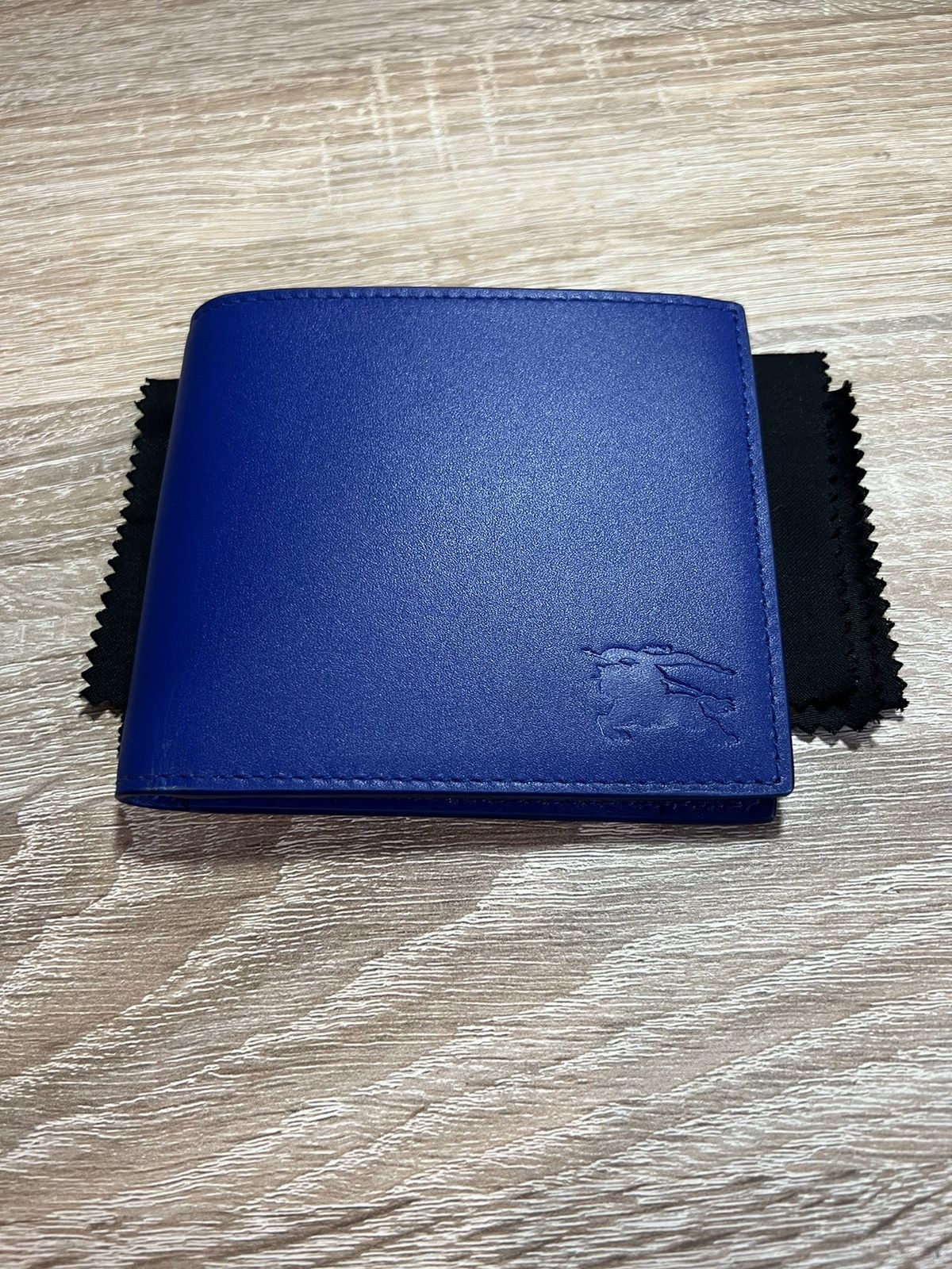 image of Burberry New Bifold Wallet in Blue, Men's