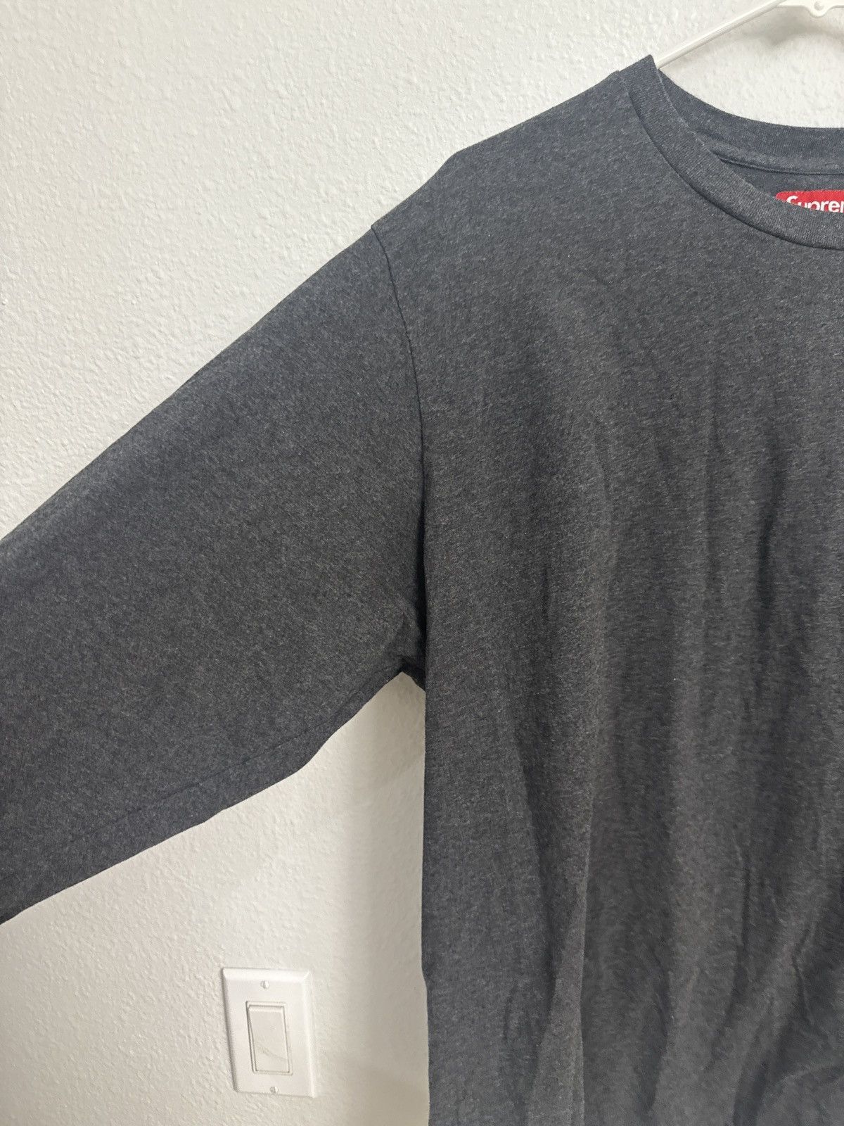 Supreme Supreme Small Box Logo Long Sleeve Grey Size US XL / EU 56 / 4 - 4 Thumbnail