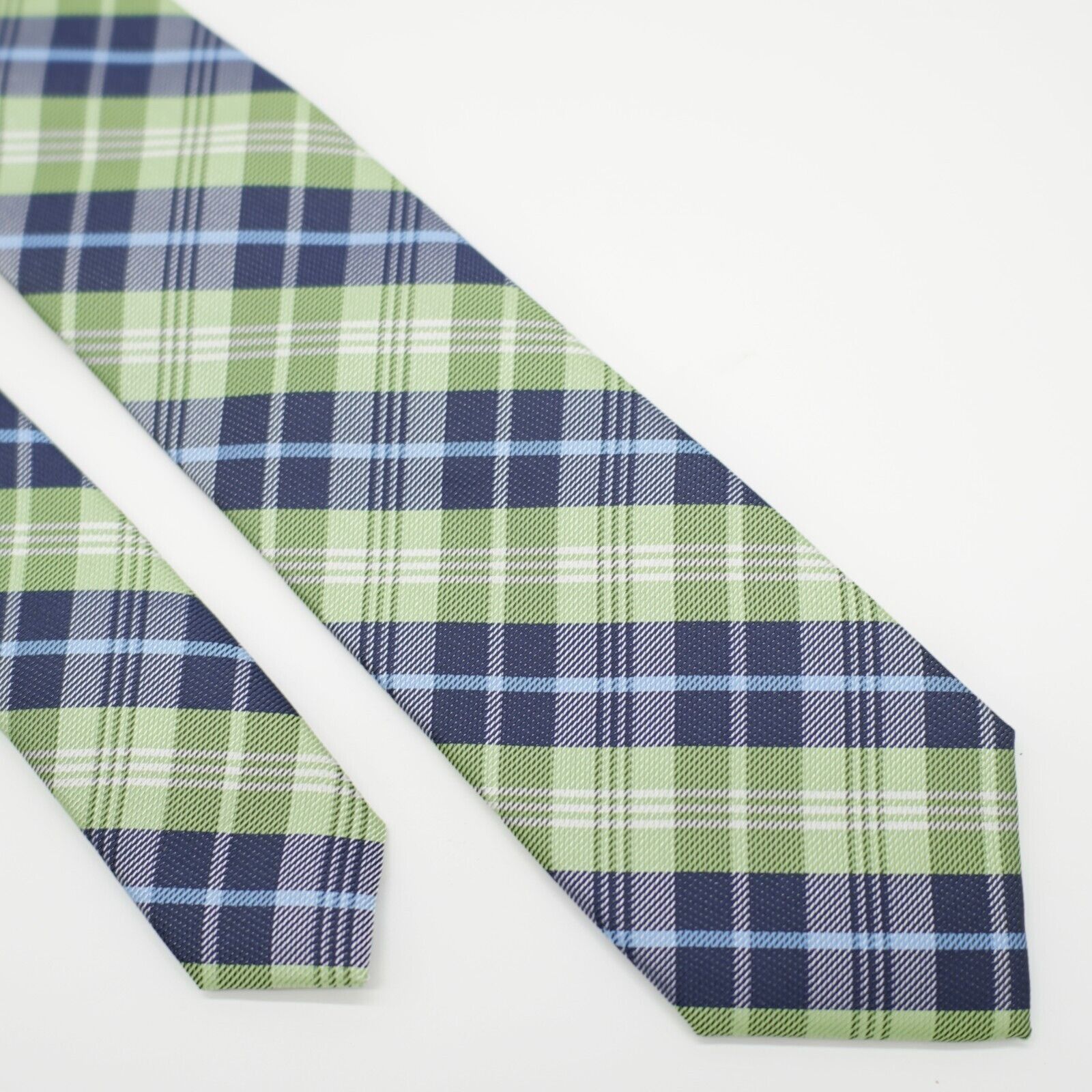 Chaps Chaps Blue Green Plaid Boys Polyester Tie Size ONE SIZE - 1 Thumbnail