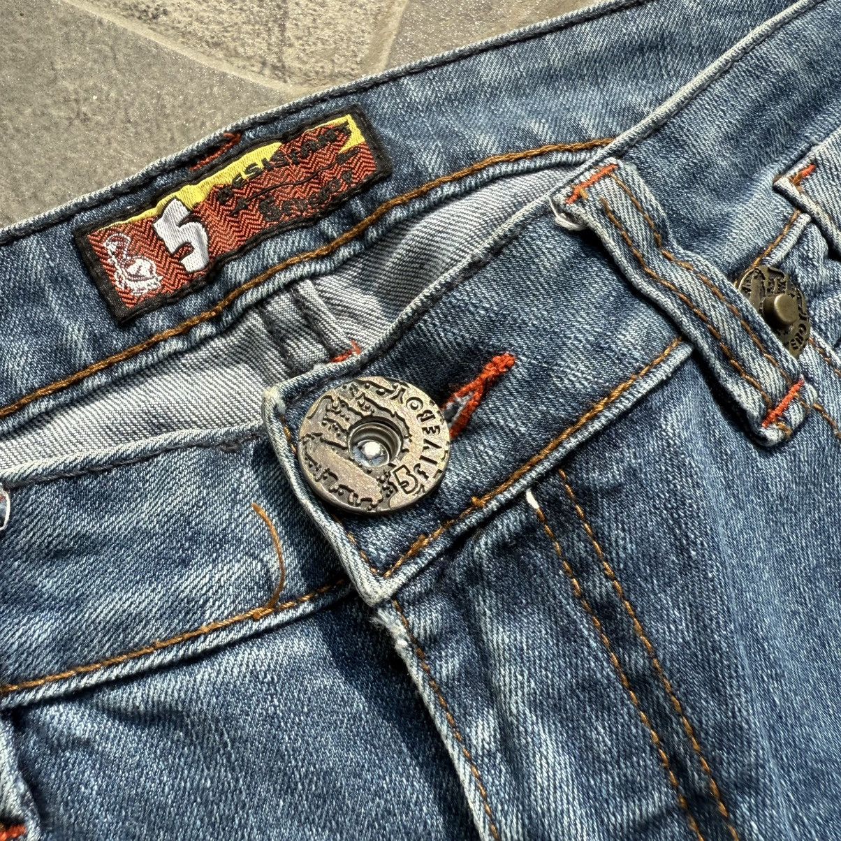 Japanese Brand Five Boy Resistant Bot Cut Denim Size 30" / US 8 / IT 44 - 4 Thumbnail