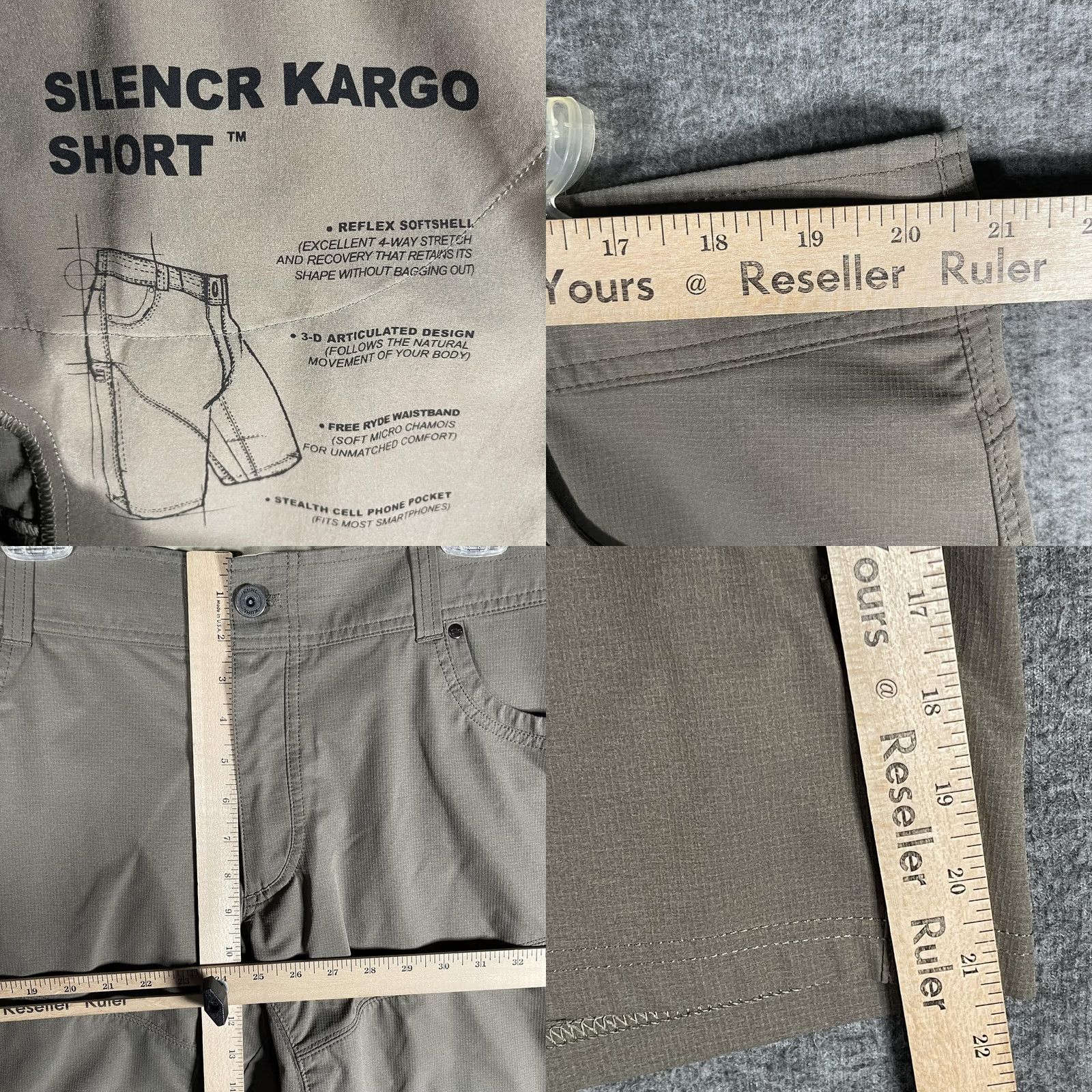 Vintage Kuhl Silencr Kargo Shorts Mens 42 Brown Stretch Softshell Hiking Cargo Outdoor Regular (Short) Mens 42 Brown Solid Outdoor Pocketed Size US 42 / EU 58 - 8 Thumbnail