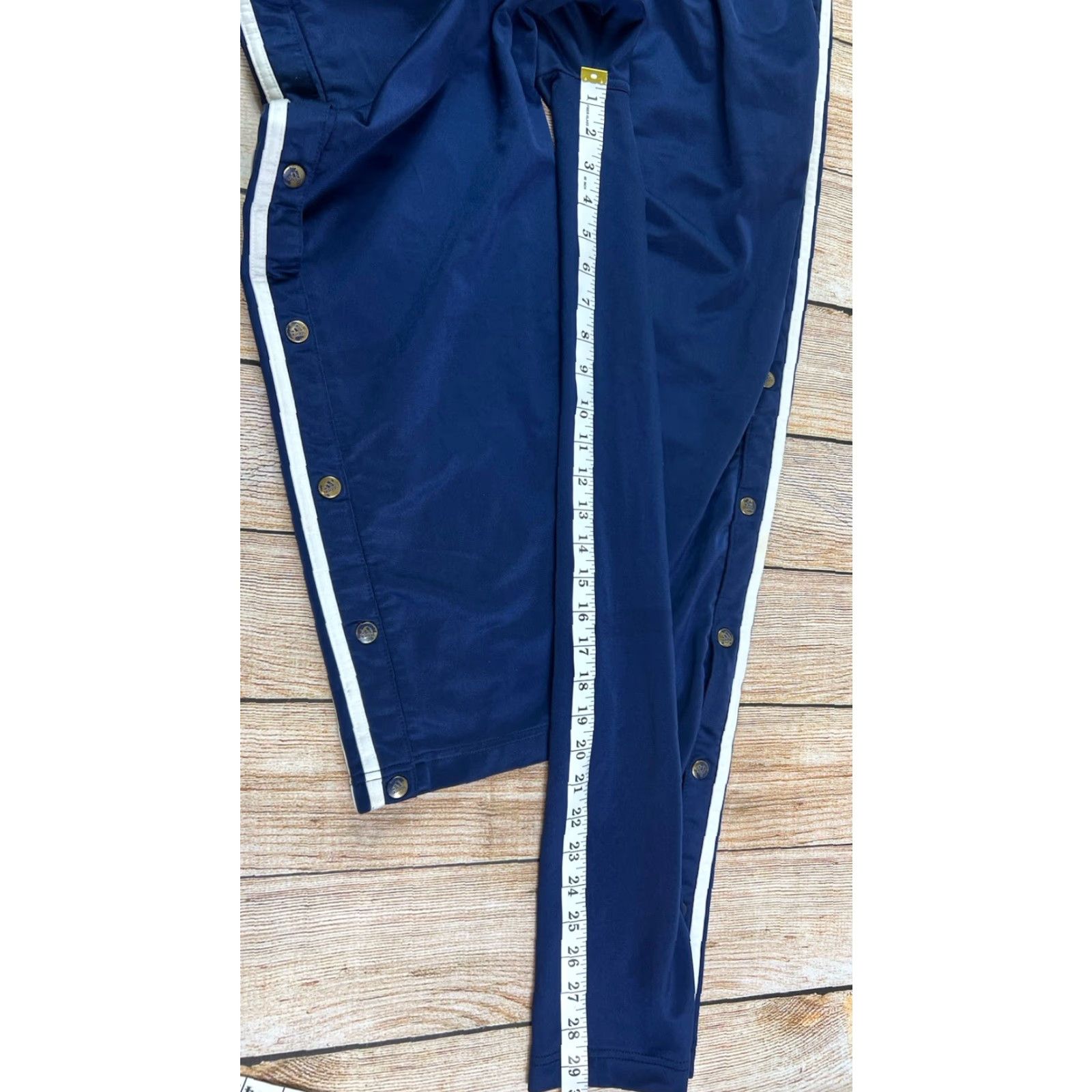 Adidas VINTAGE Adidas Blue Full Snap Sweatpants M Regular Men Pockets 90s Sports Logo Size US 31 - 5 Thumbnail