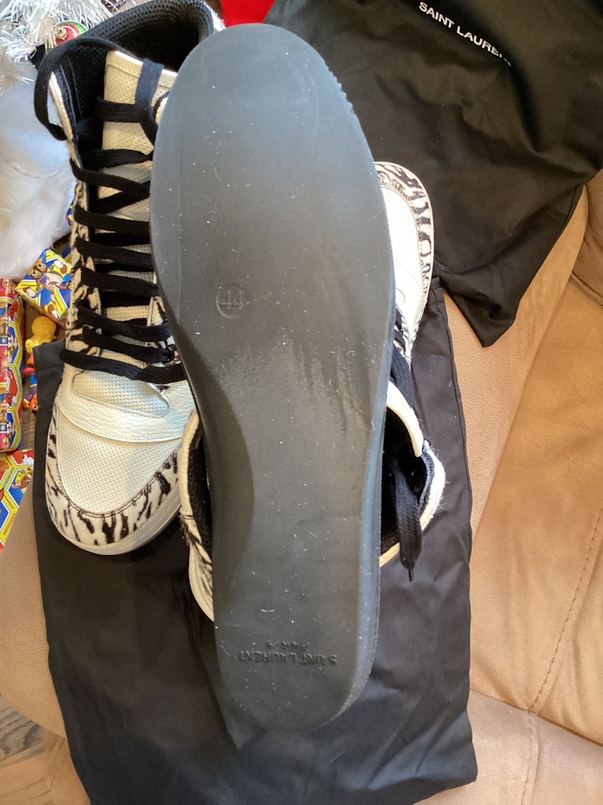 Yves Saint Laurent Saint Laurent Court Classic Sneakers – Zebra Print Size US 11 / EU 44 - 8 Thumbnail