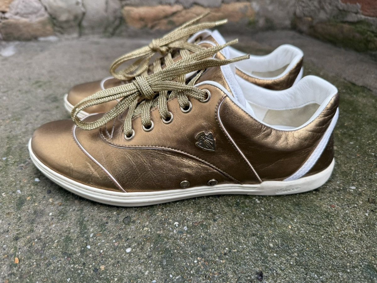 Gucci ✨Gucci✨ (212475) Bronz Metallic Soft Leather Sneakers EU-38 Size US 8 / IT 38 - 1 Thumbnail