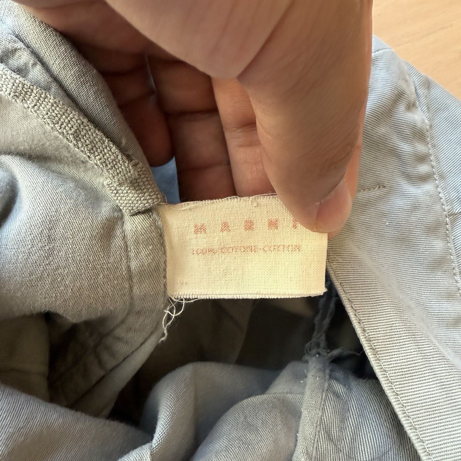 Marni Marni Pants Women's 30 Blue Cropped Chino Casual Minimalist Size 30" / US 8 / IT 44 - 7 Thumbnail