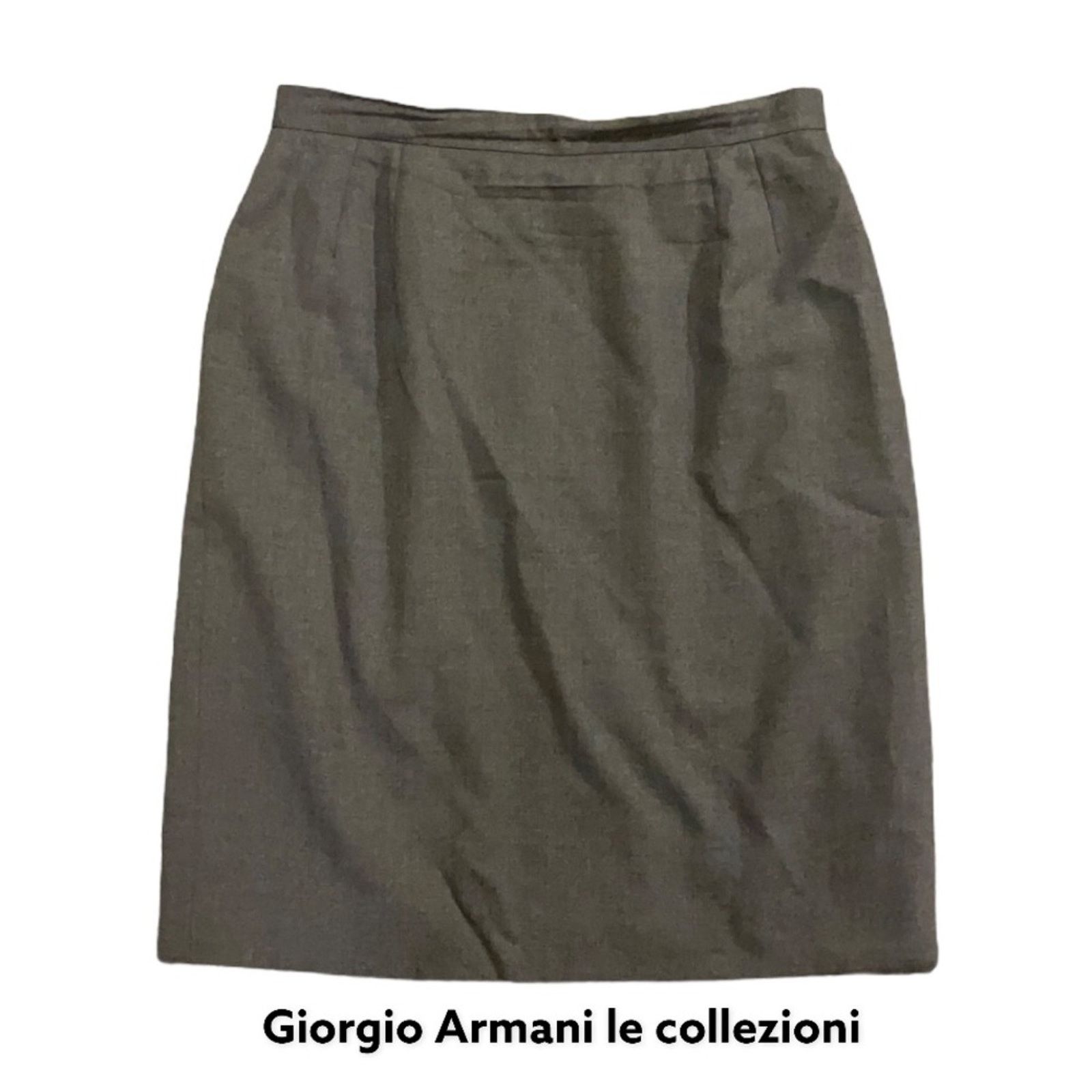 Giorgio Armani Giorgio Armani le collezioni vintage gray skirt 10 Size 32" / US 10 / IT 46 - 1 Thumbnail