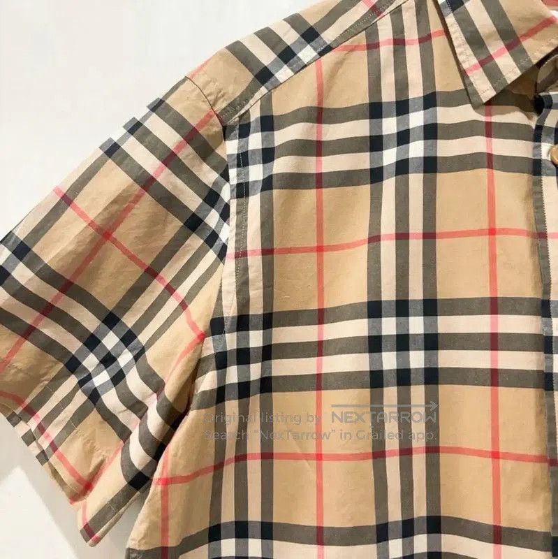 Burberry Short Sleeve Cotton Check Shirt.