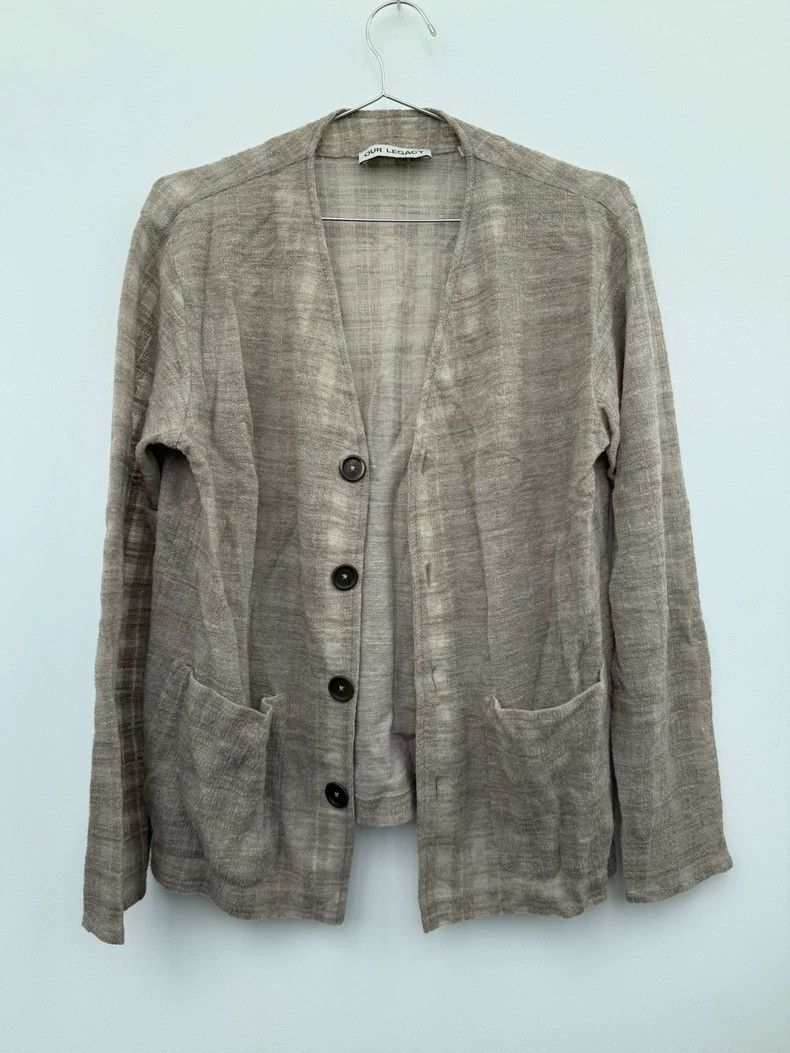 Our Legacy Our Legacy size46 Plaid knit cardigan Size US S / EU 44-46 / 1 - 1 Thumbnail