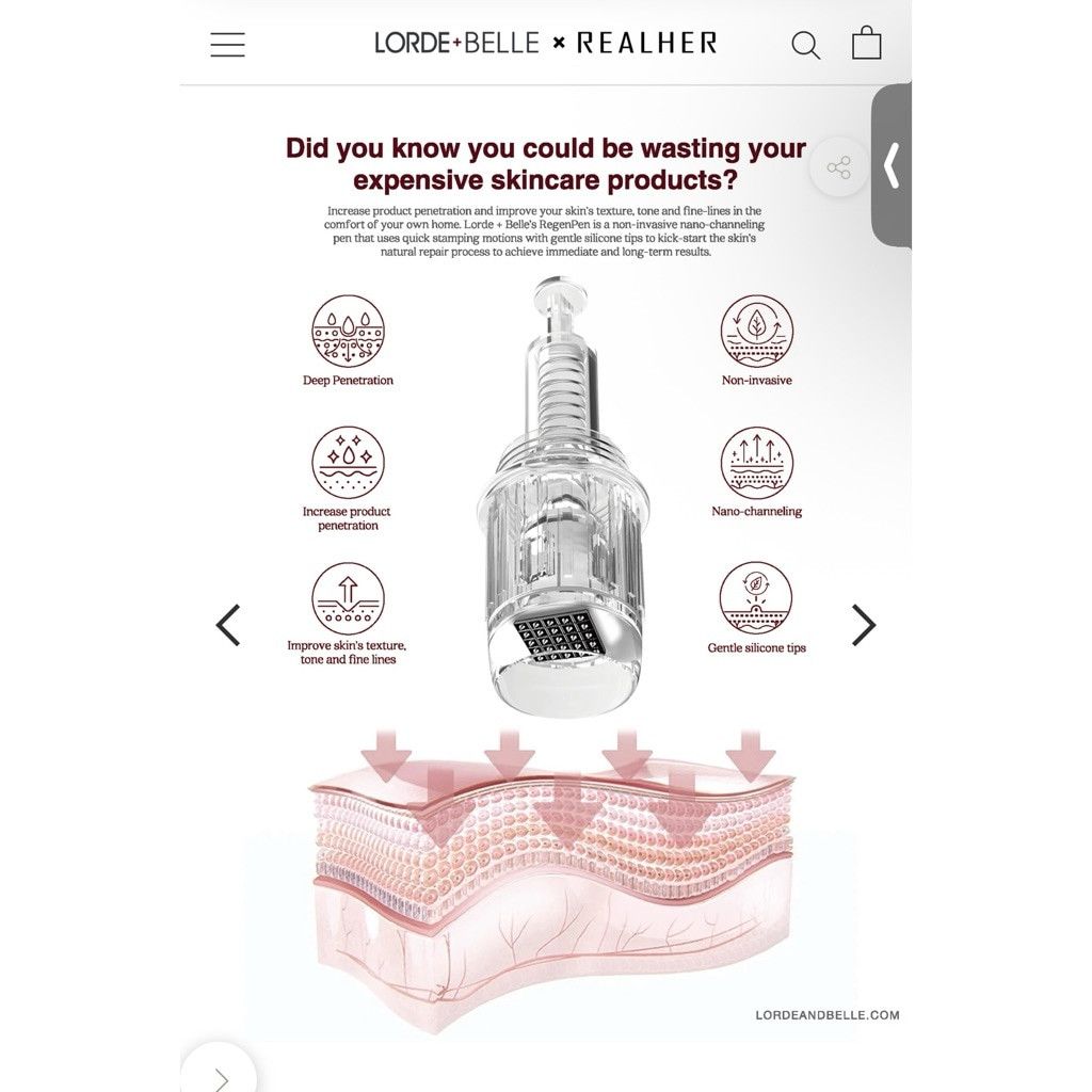 Designer NWB $299 RegenPen™ Lorde + Belle Tool + 5 Cartridges Size ONE SIZE - 3 Thumbnail