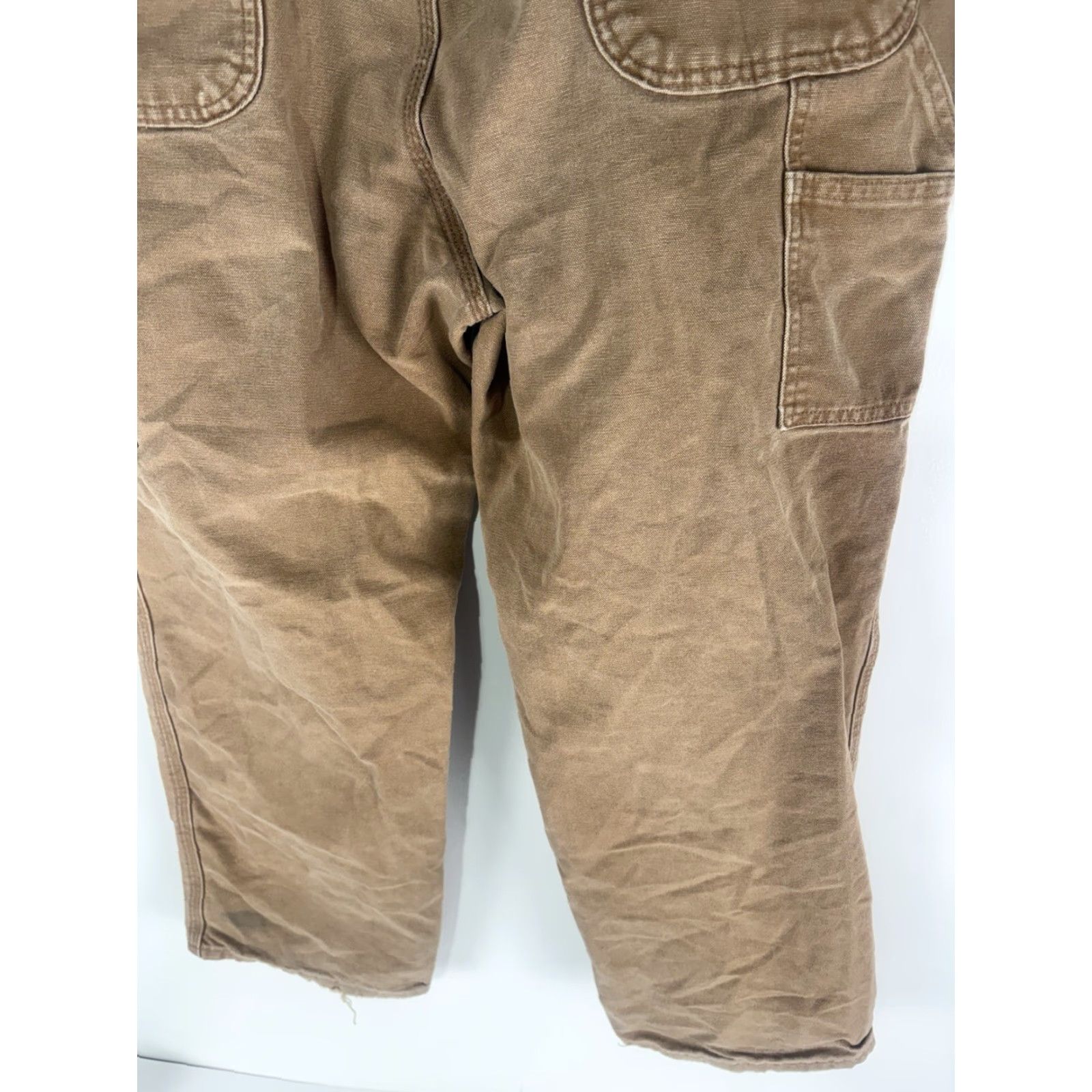 Carhartt Carhartt Carpenter Pants Mens 38x30 100% Cotton Canvas Workwear Straight Fit Brown Tan 5-Pocket Cargo Jeans-like Trousers Size US 38 / EU 54 - 7 Thumbnail