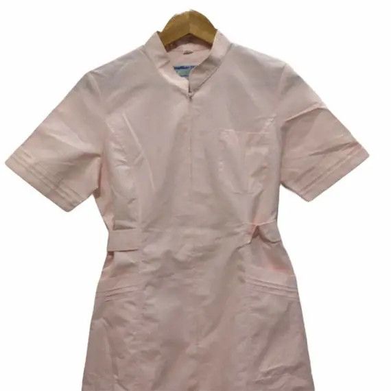 Montblanc Vtg MONTBLANC EPIKOMODO JAPAN Pink Blouse Dress Pocket Shirt Size M / US 6-8 / IT 42-44 - 2 Thumbnail