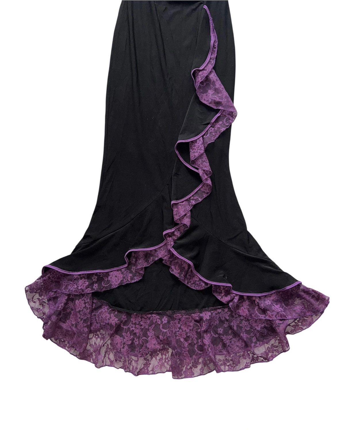 Other Vintage strapless lace ruffle trim dress 🔮🎀 Size S / US 4 / IT 40 - 6 Thumbnail