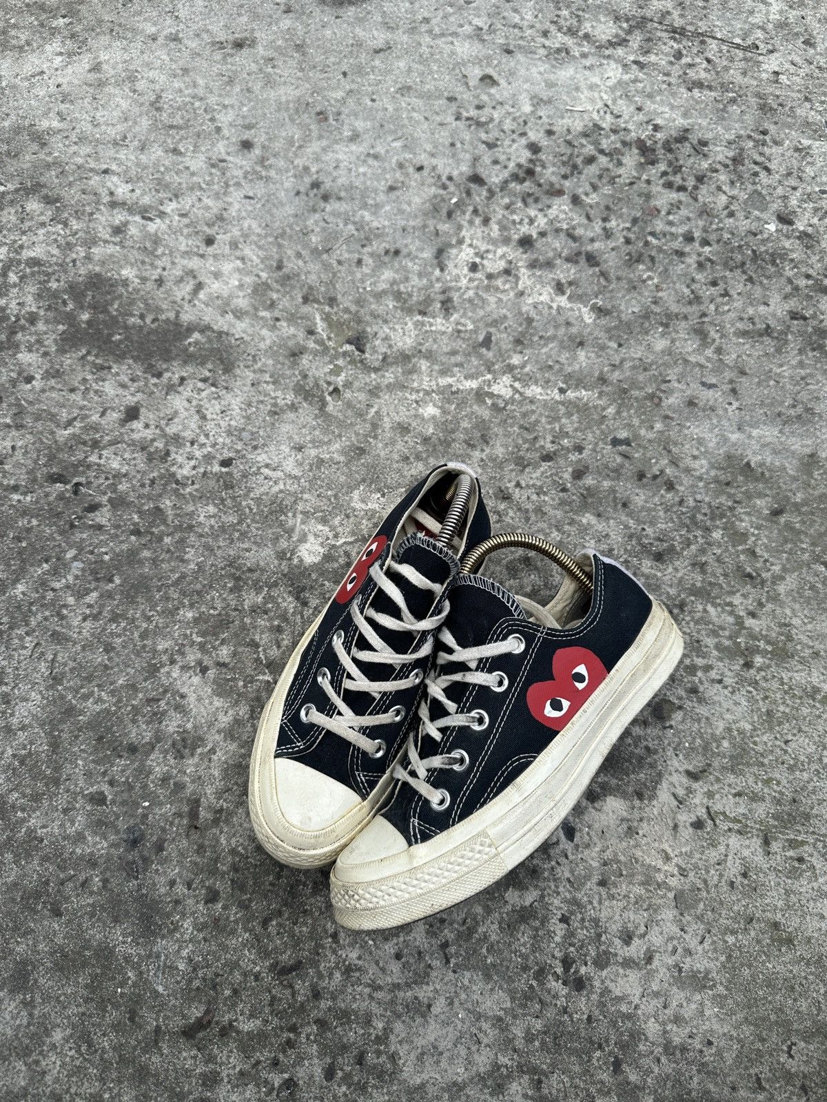 Comme des Garcons Y2K Converse Play Comme Des Garçons Logo Low Sneakers 36.5 Size US 6 / IT 36 - 2 Thumbnail