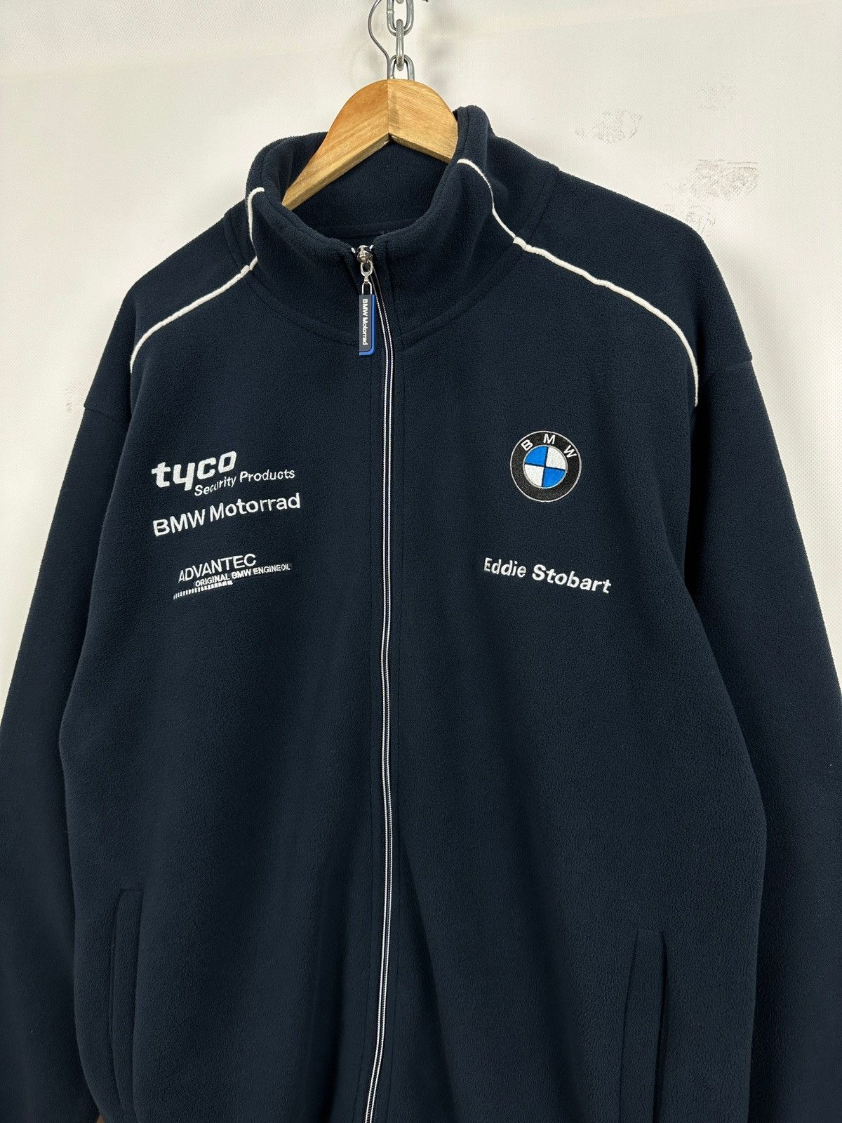 BMW Vintage BMW Tyco Motorrad Racing Fleece Jacket Size US XL / EU 56 / 4 - 4 Thumbnail