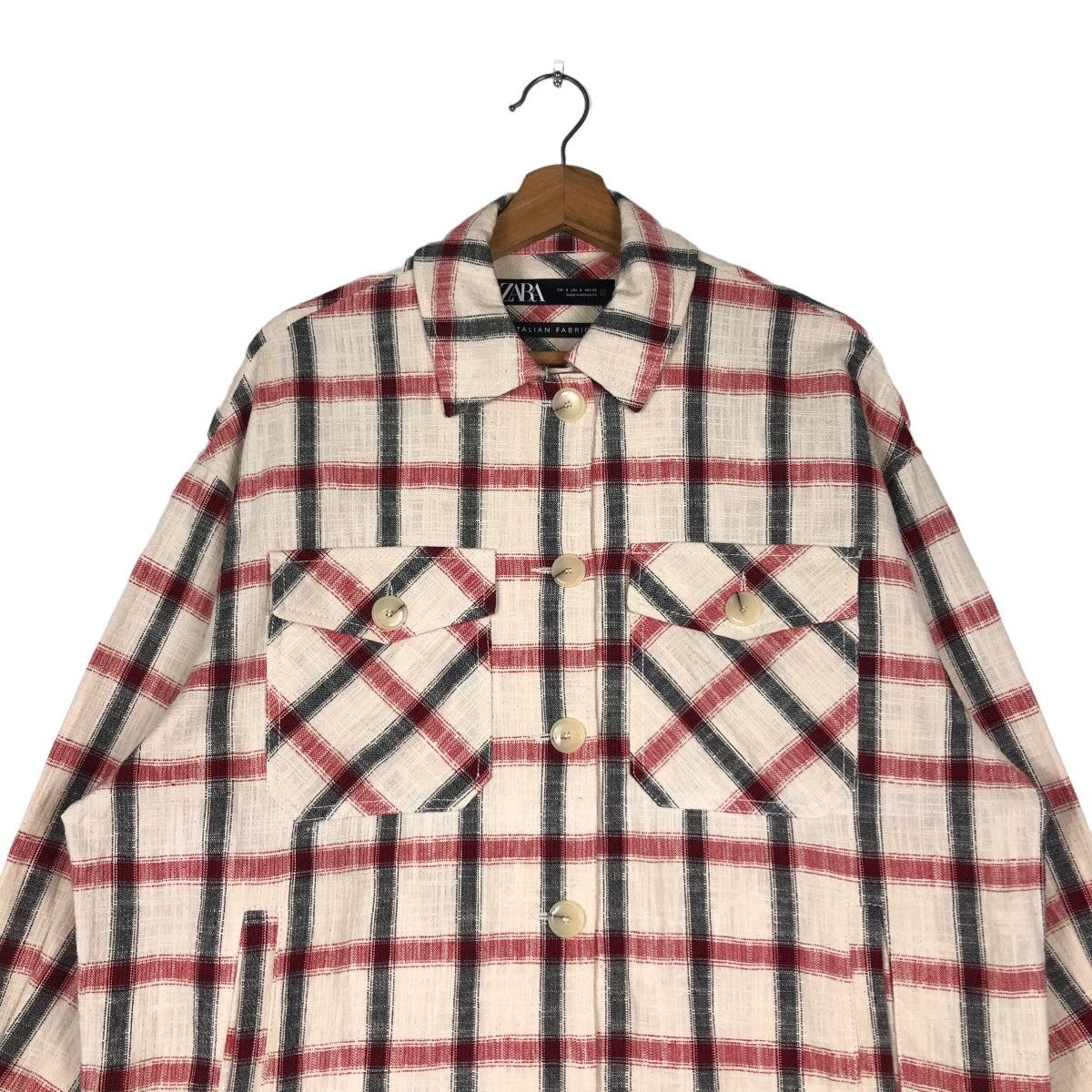Japanese Brand 🔥Vintage Wool Chore Jacket Zara Flannel Tartan Design Check Size US S / EU 44-46 / 1 - 3 Thumbnail