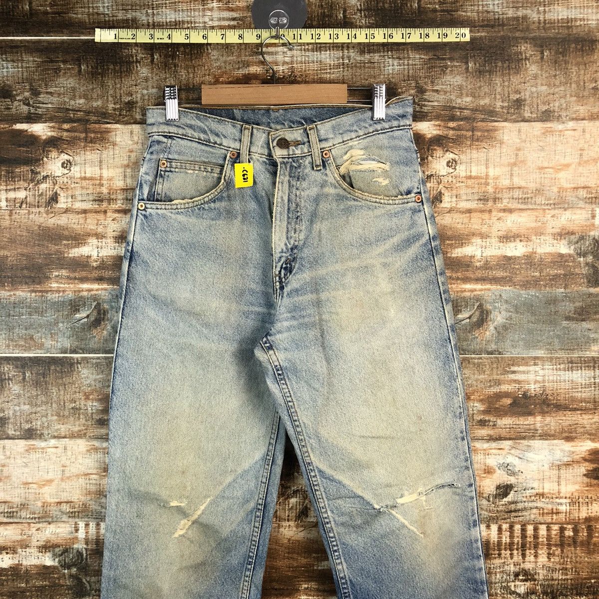 Levi's DL Levis 610 orange tag Distressed Denim Pants #C631 Size US 30 / EU 46 - 4 Thumbnail