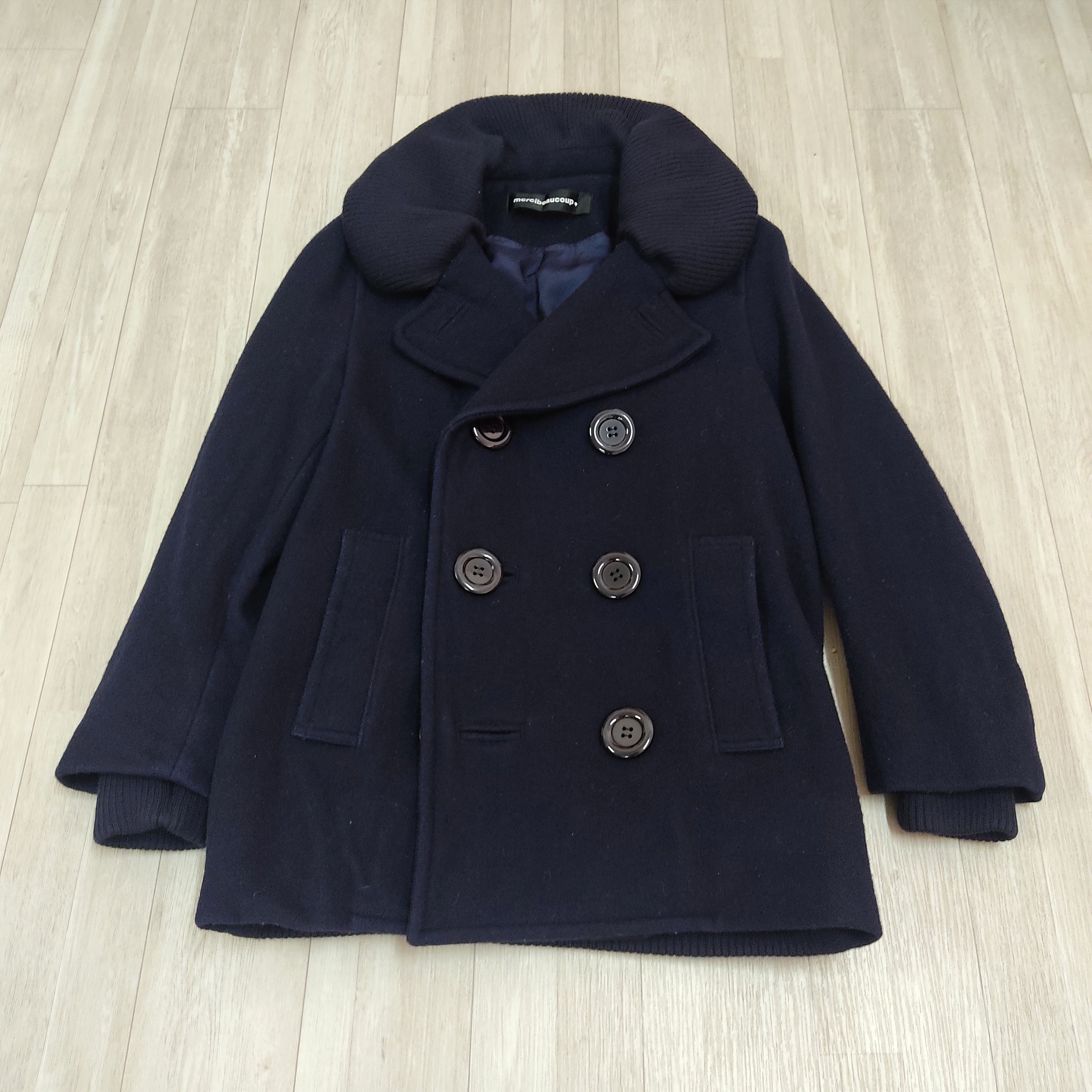 Issey Miyake MERCIBEAUCOUP by Issey Miyake Double Breasted Wool Jacket Size M / US 6-8 / IT 42-44 - 4 Thumbnail