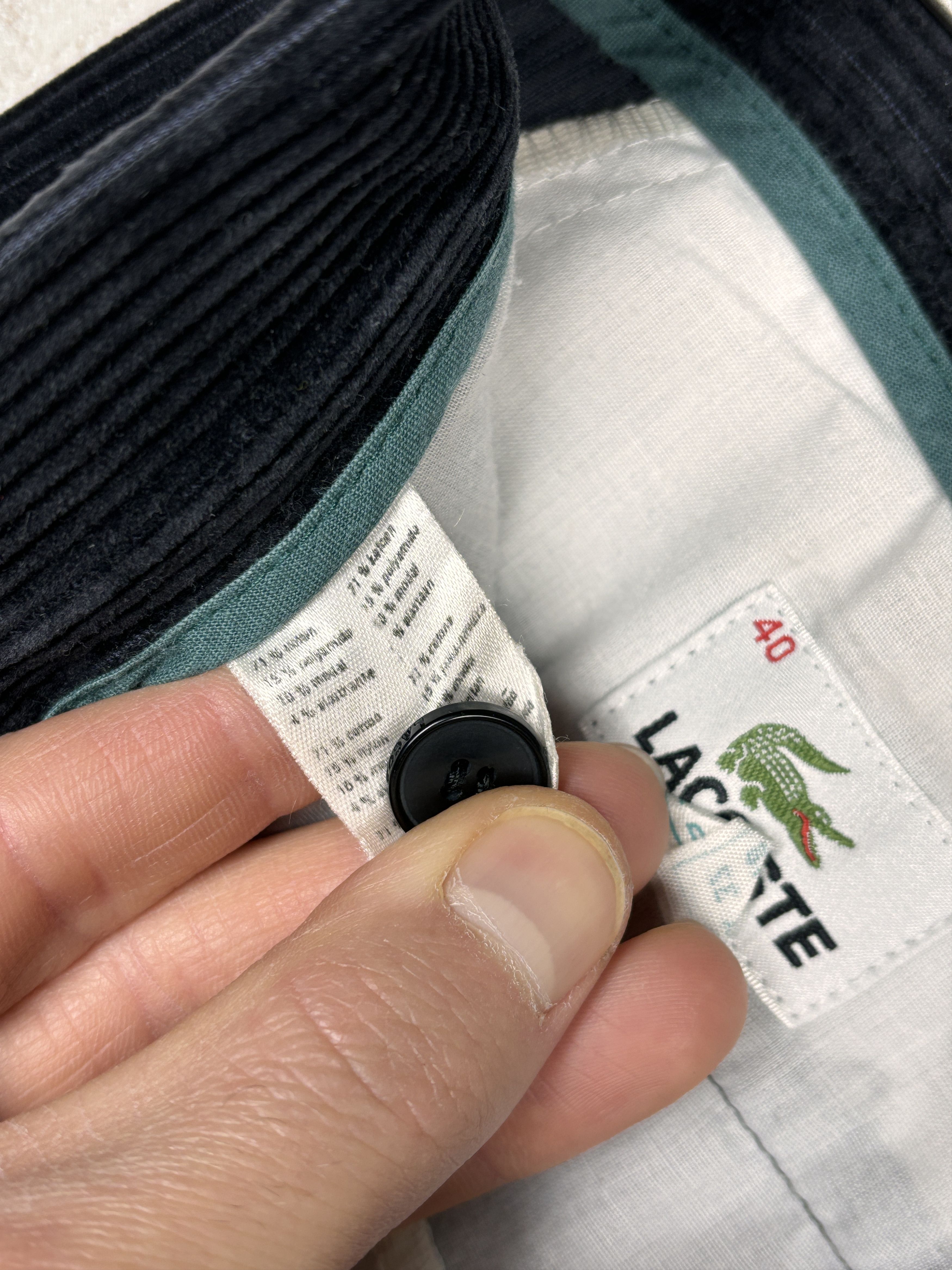 Lacoste × Vintage Vintage Lacoste Corduroy Chino Pants Size US 32 / EU 48 - 12 Thumbnail