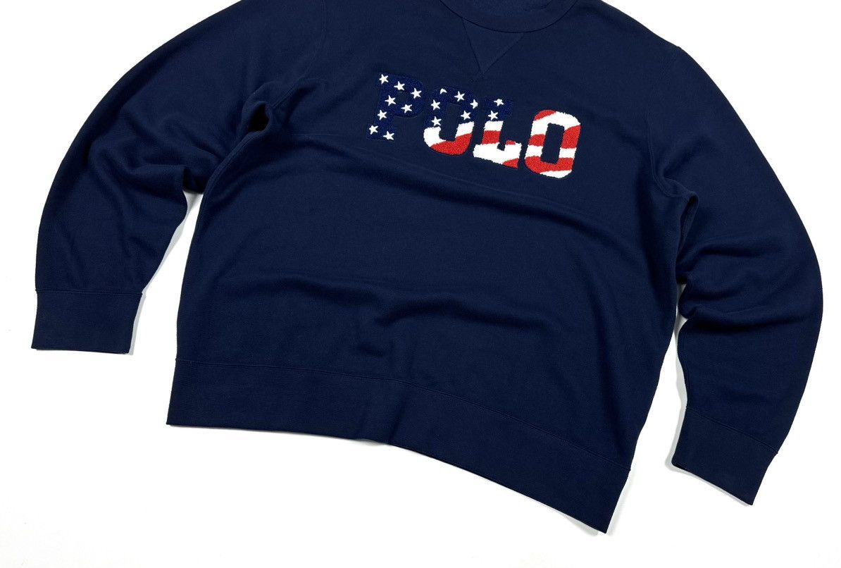 Polo Ralph Lauren Men’s Polo Ralph Lauren USA Flag Blue Cotton Sweatshirt - XL Size US XL / EU 56 / 4 - 8 Thumbnail
