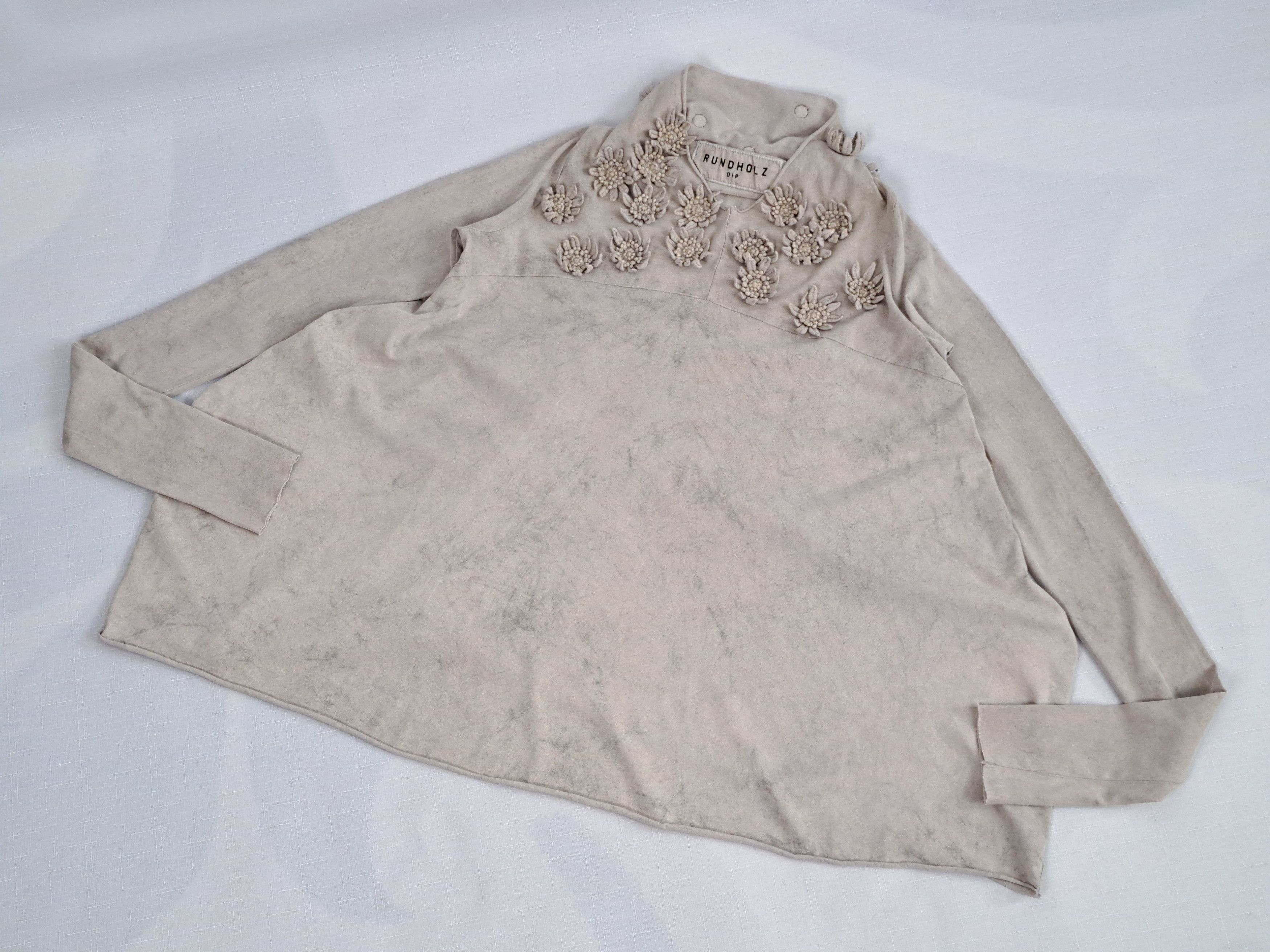Rundholz RUNDHOLZ Dip flower embellished long sleeve top. Size XS Size XS / US 0-2 / IT 36-38 - 7 Thumbnail
