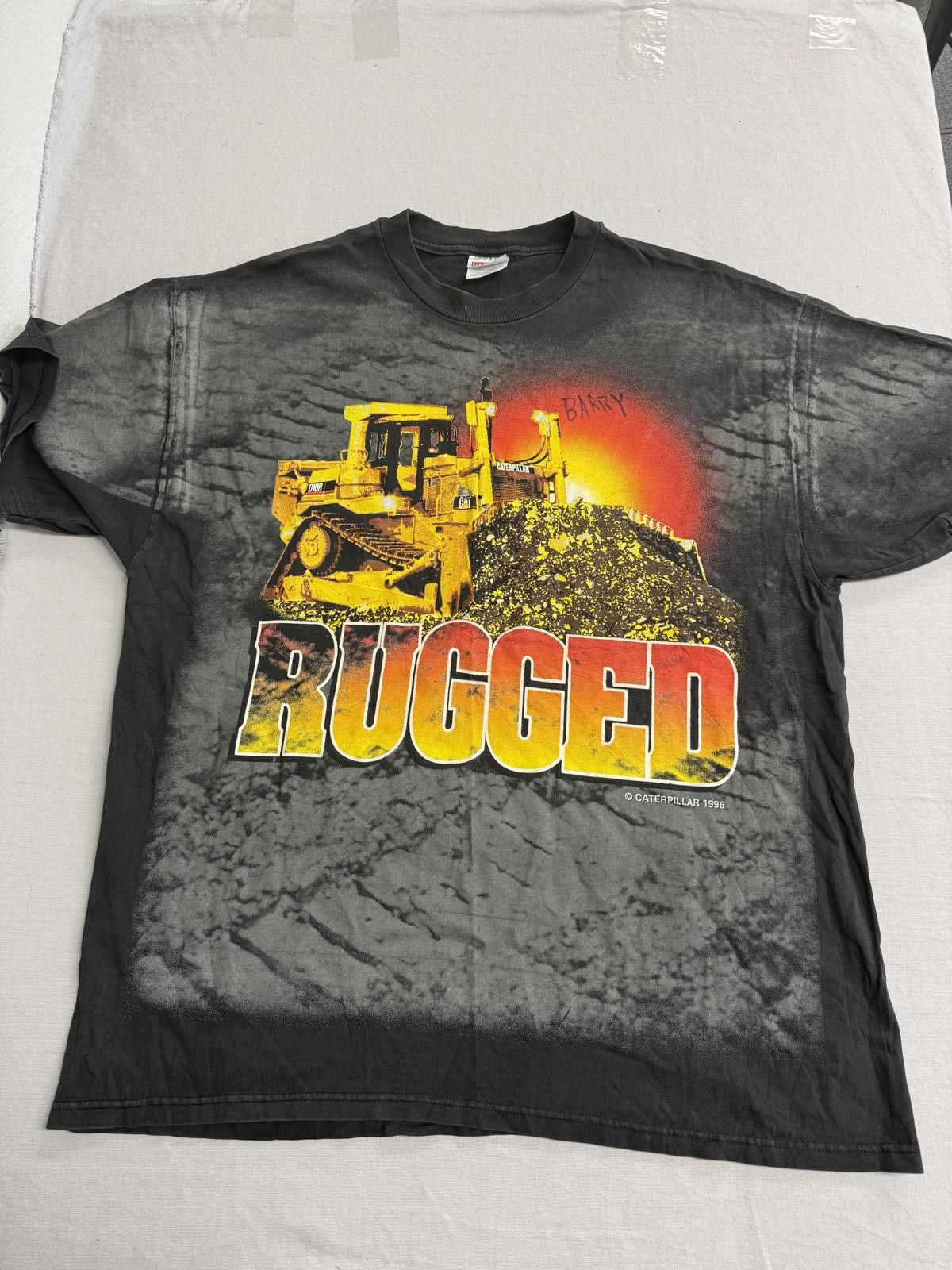 Hanes Vintage Caterpillar Construction T-shirt AOP CAT Tractor XXL Size US XXL / EU 58 / 5 - 1 Thumbnail