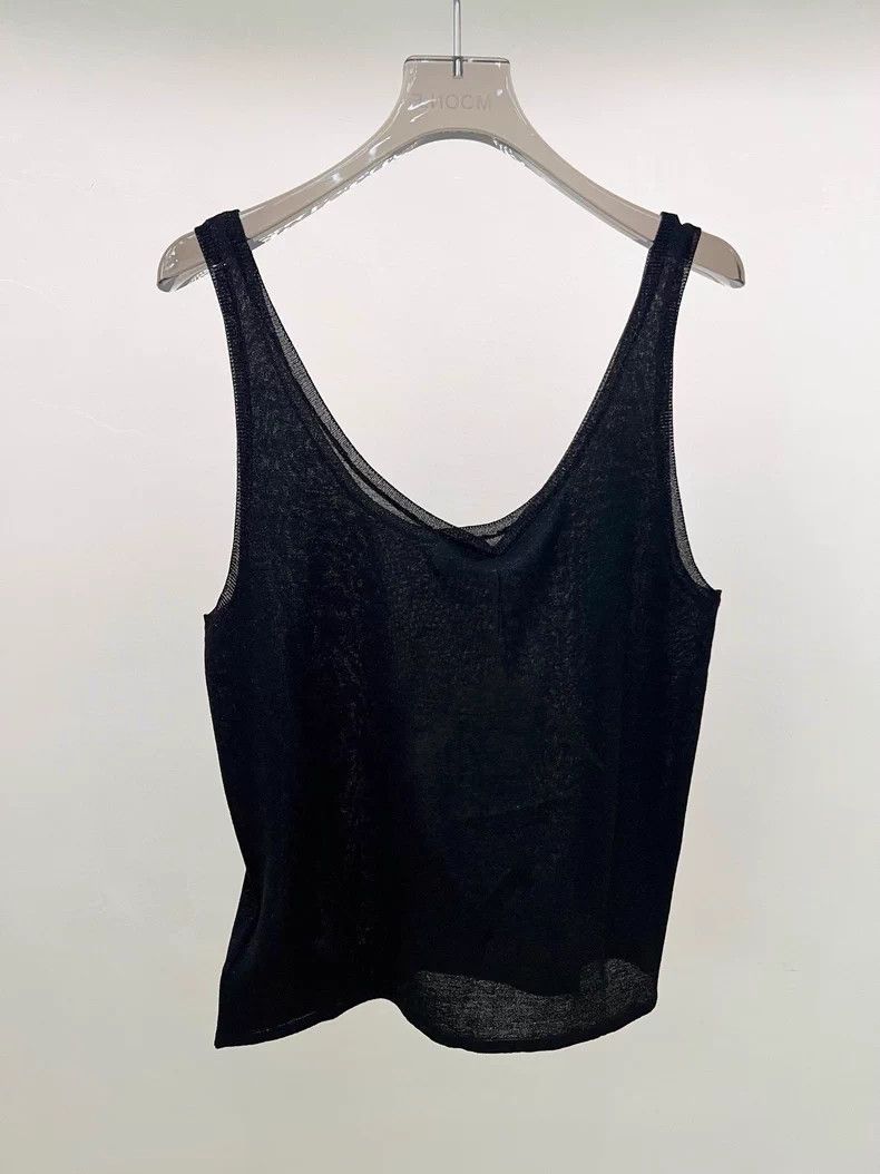 Saint Laurent Paris Saint Laurent Paris Black knit vest Size M / US 6-8 / IT 42-44 - 2 Thumbnail