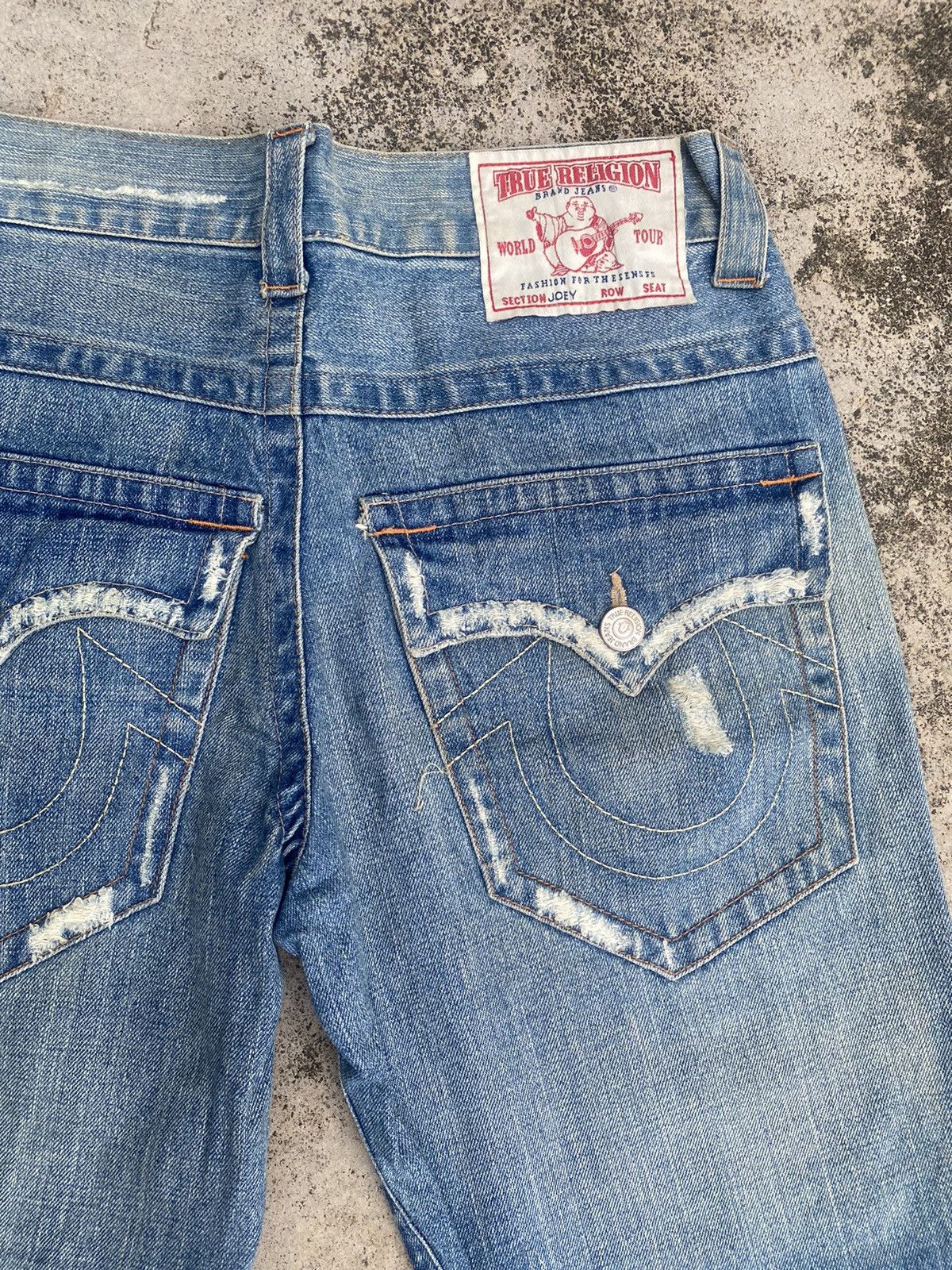 If Six Was Nine × True Religion Flare Jeans True Religion Distressed Bootcut Size US 31 - 21 Thumbnail