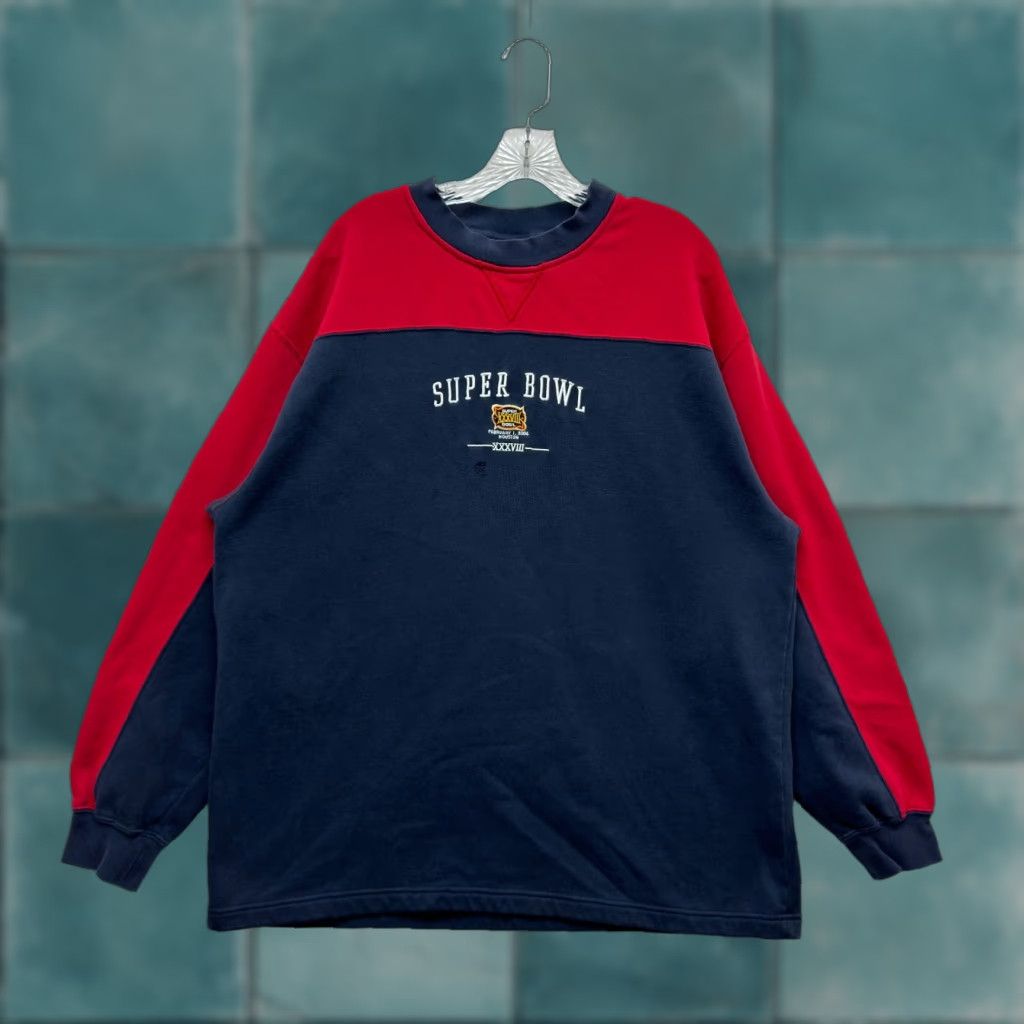 NFL VINTAGE New England Patriots Sweatshirt 2XL XXL Mens NFL Super Bowl XXXVIII 2004 Size US XXL / EU 58 / 5 - 1 Thumbnail