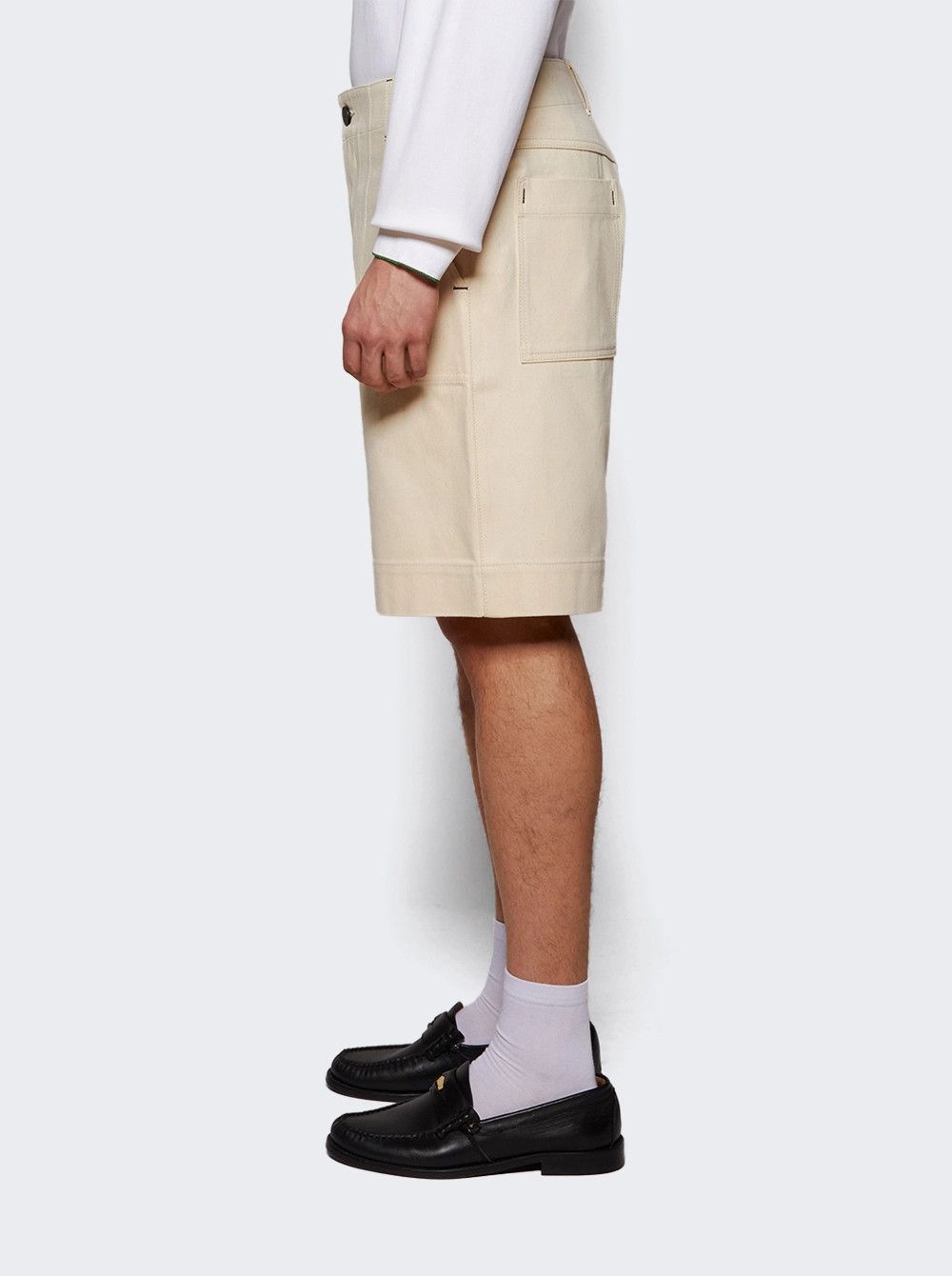 Jacquemus o1mle0326 Le Short De-Nimes in White Size US 32 / EU 48 - 3 Thumbnail
