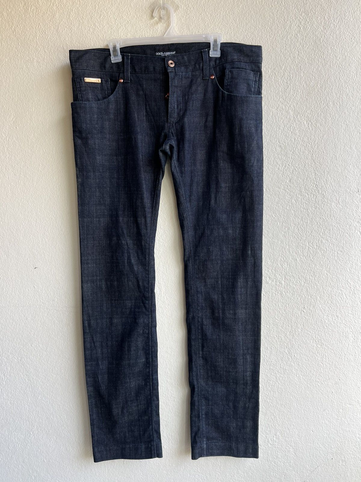 Dolce & Gabbana Vintage Dolce & Gabbana GOLD 14 Stretch Denim Jeans Size US 36 / EU 52 - 2 Thumbnail