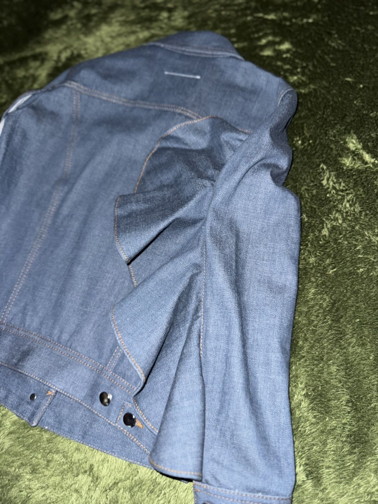 MM6 [36] MM6 Maison Margiela Made in Italy Ruffle Denim Jacket Size S / US 4 / IT 40 - 11 Thumbnail
