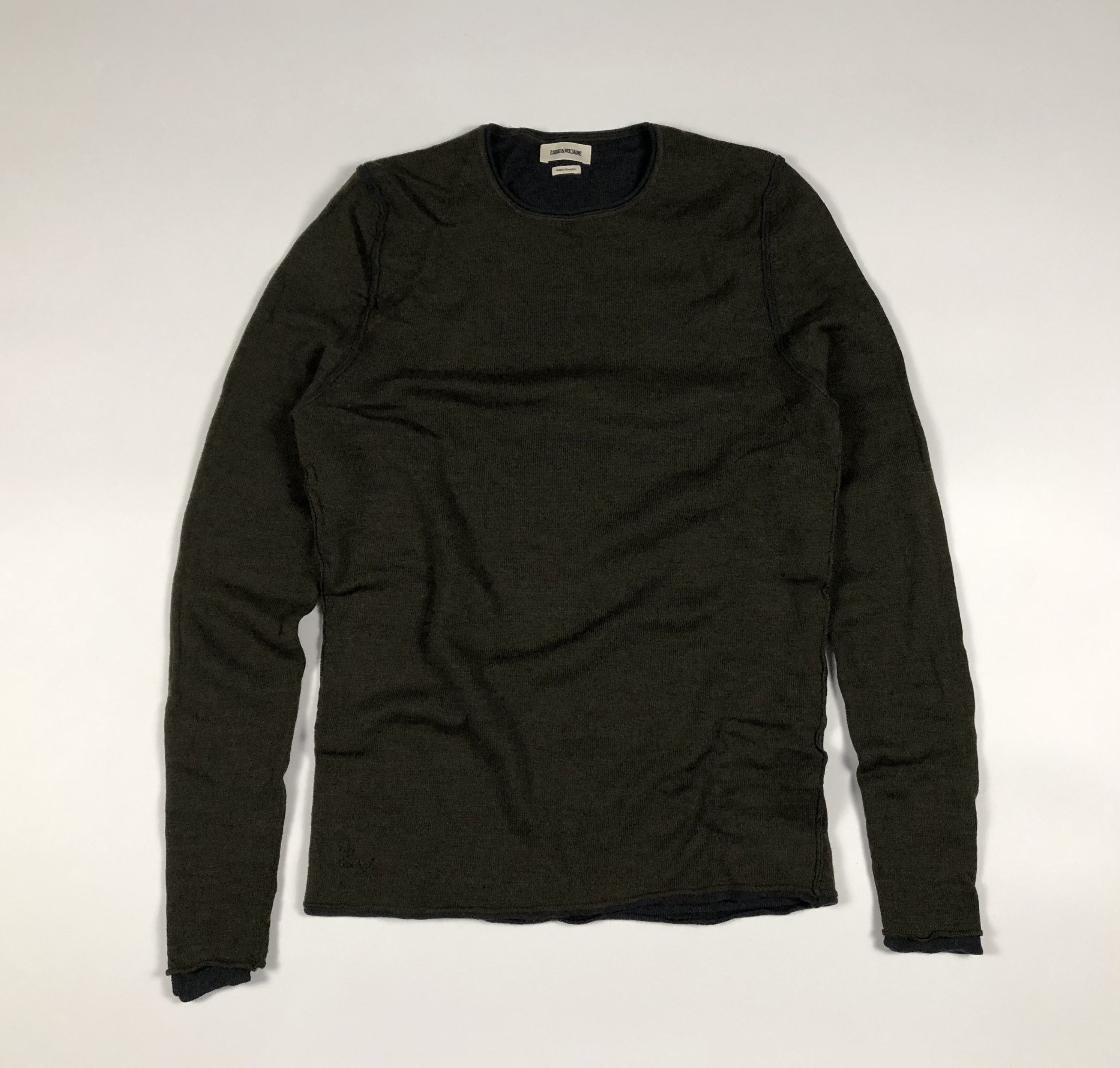 Zadig & Voltaire Zadig & Voltaire Olive Green Wool Knit Sweater Size US L / EU 52-54 / 3 - 1 Thumbnail