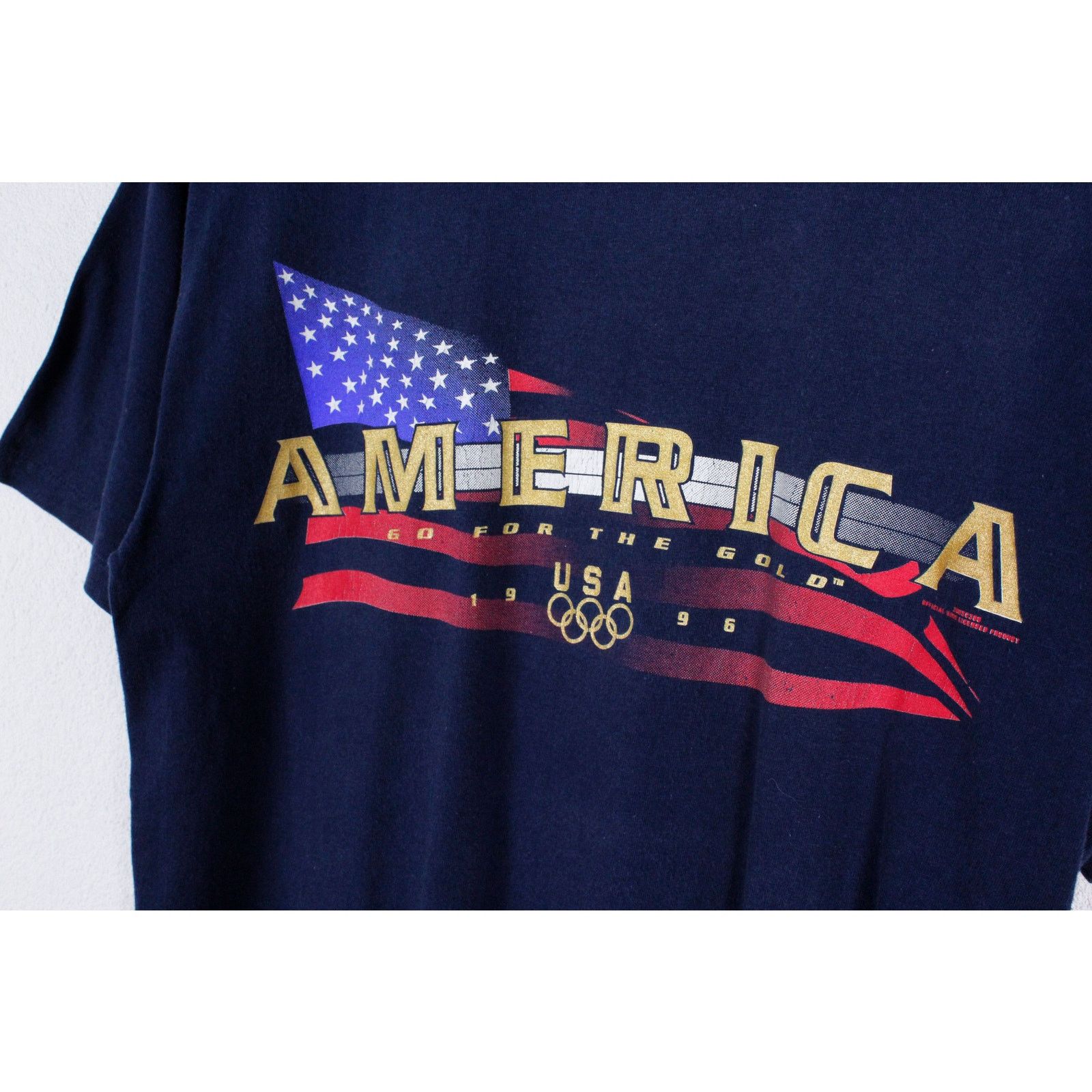 Vintage Vintage 1996 USA America Go For The Gold Graphic Tee T-shirt Size US M / EU 48-50 / 2 - 2 Thumbnail