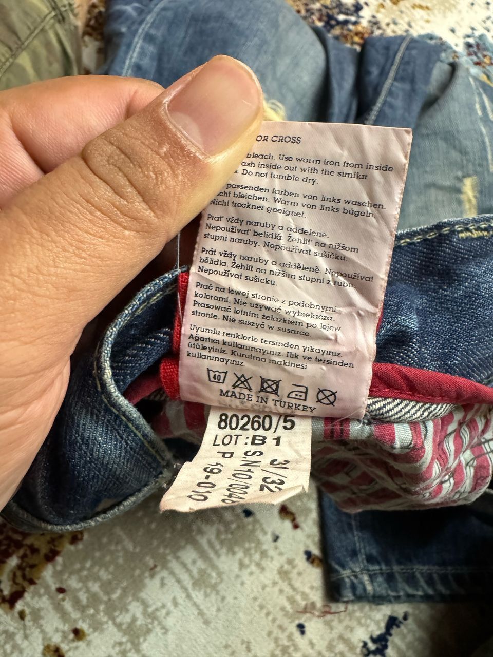 Japanese Brand × Vintage Vintage Cross jeanswear faded distressed denim Size US 32 / EU 48 - 8 Thumbnail