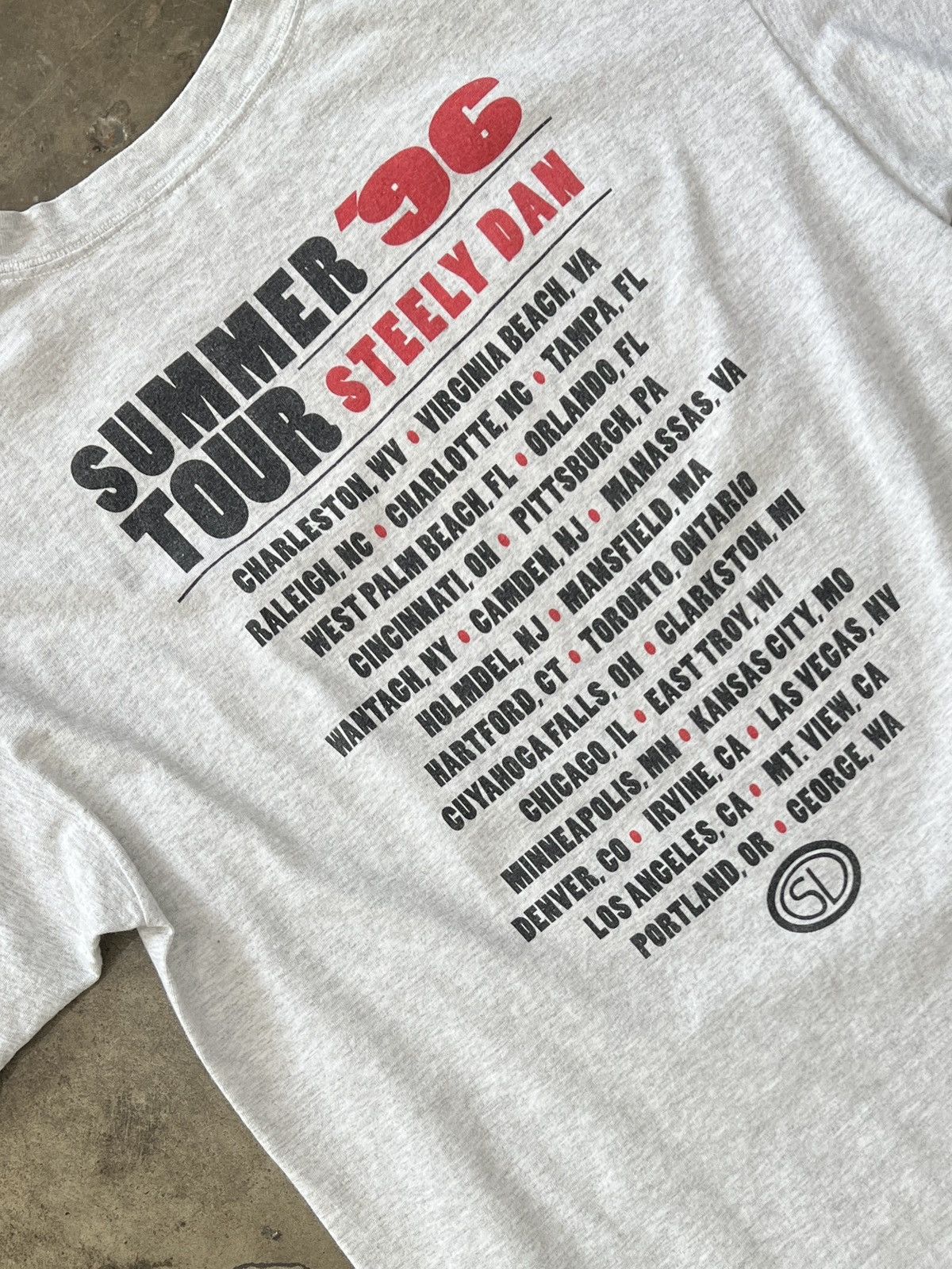 Band Tees Vintage 1996 Steely Dan Summer Tour Single Stitch Tee XL Size US XL / EU 56 / 4 - 4 Thumbnail