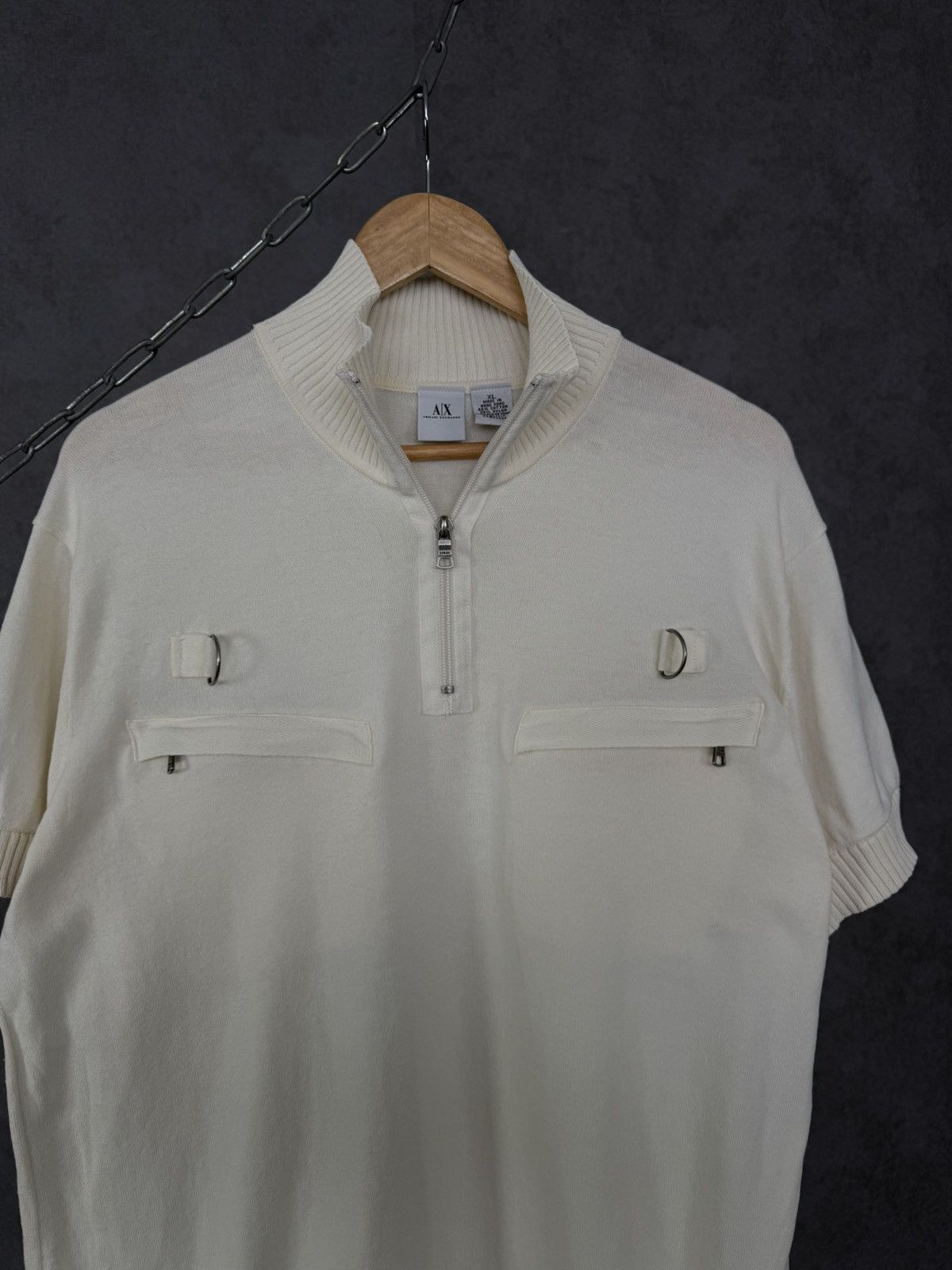 Armani Armani Exchange luxury designer polo tee Size US XL / EU 56 / 4 - 3 Thumbnail