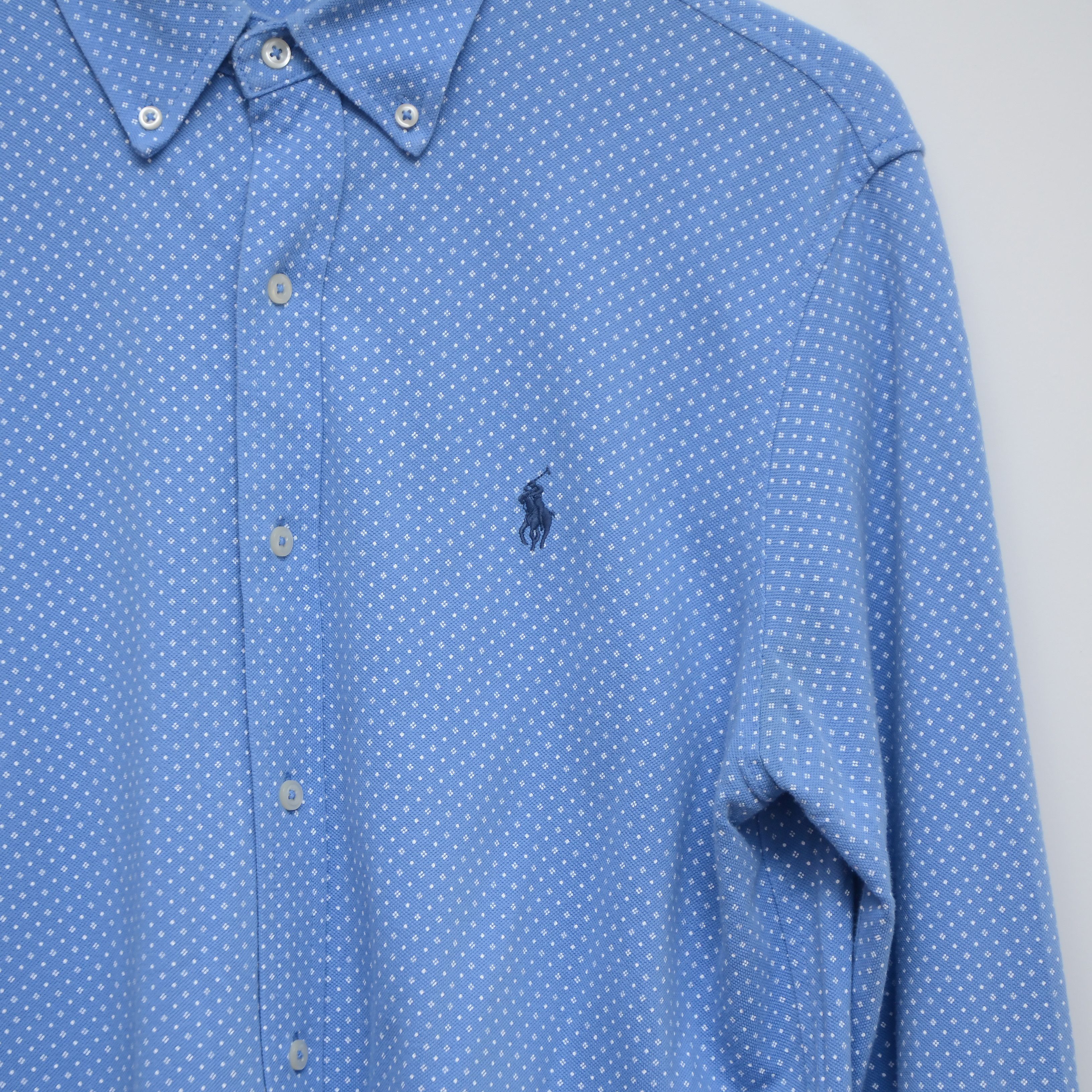 Ralph Lauren Ralph Lauren Featherweight Mesh Shirt Cotton Micro Pattern Size US M / EU 48-50 / 2 - 4 Thumbnail