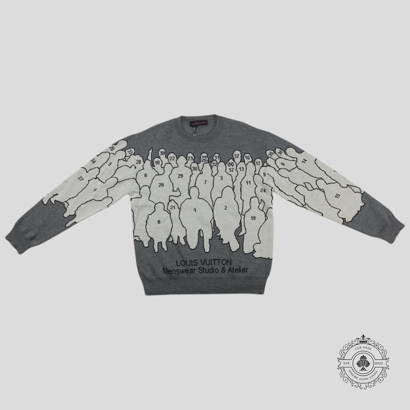 Louis Vuitton Louis Vuitton Menswear Studio & Atelier Sweater in Grey Size US L / EU 52-54 / 3 - 1 Thumbnail