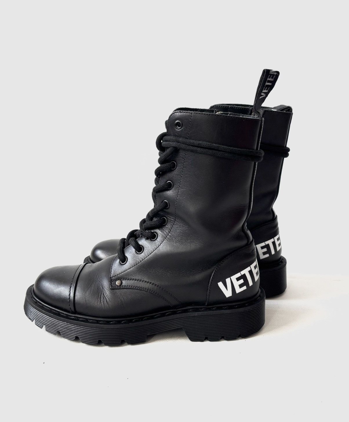 Vetements Vetements Combat Leather Boots Size US 8 / IT 38 - 1 Thumbnail