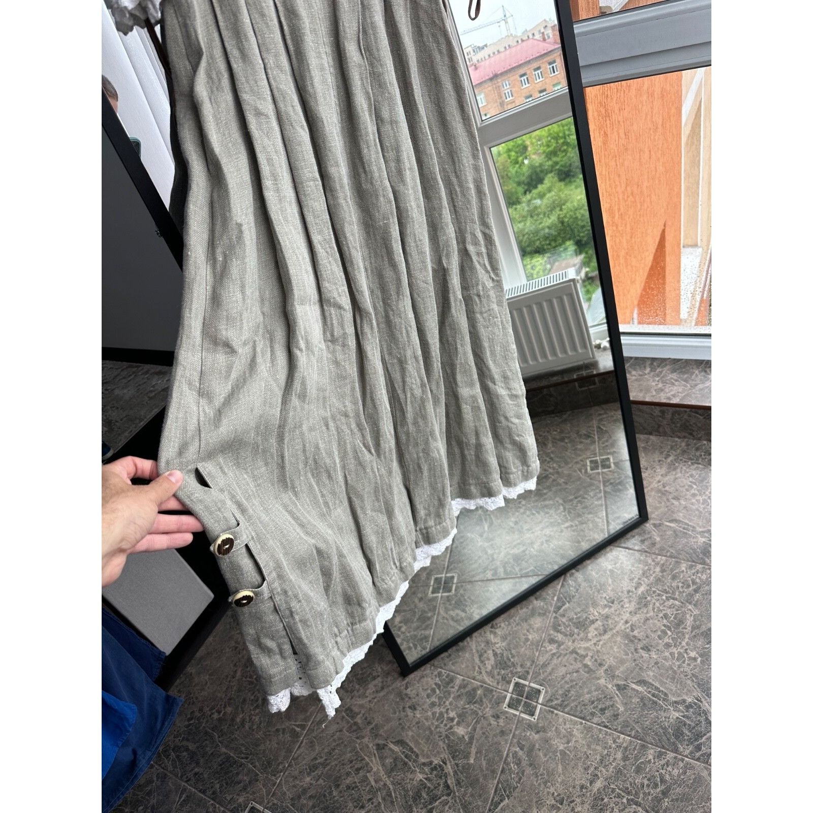 Vintage VTG Hammerschmid Bavarian Austria Style Linen Woman Folk Lon Size M / US 6-8 / IT 42-44 - 20 Thumbnail