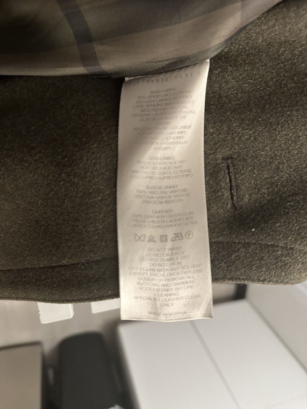 Burberry Authentic Wool Burberry Olive Green Peacoat Size US S / EU 44-46 / 1 - 10 Thumbnail