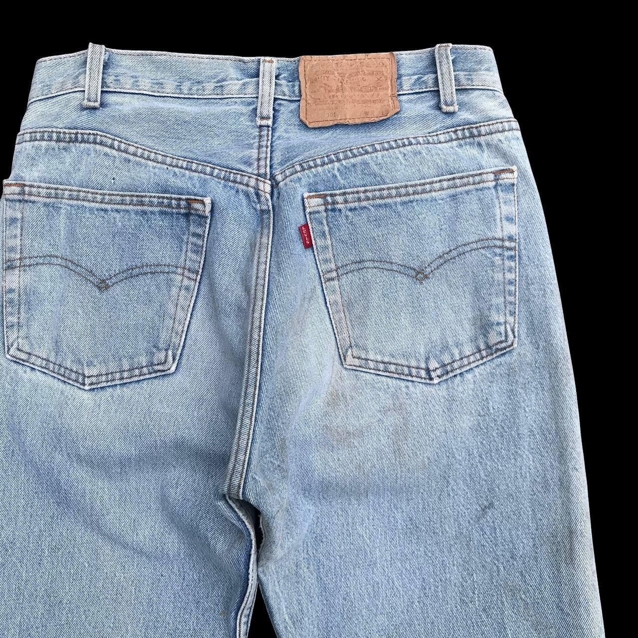 Levi's Vintage Clothing 80S Vintage Levis 501 USA lightwash dirty Stain W29x28 inch Size US 29 - 14 Thumbnail