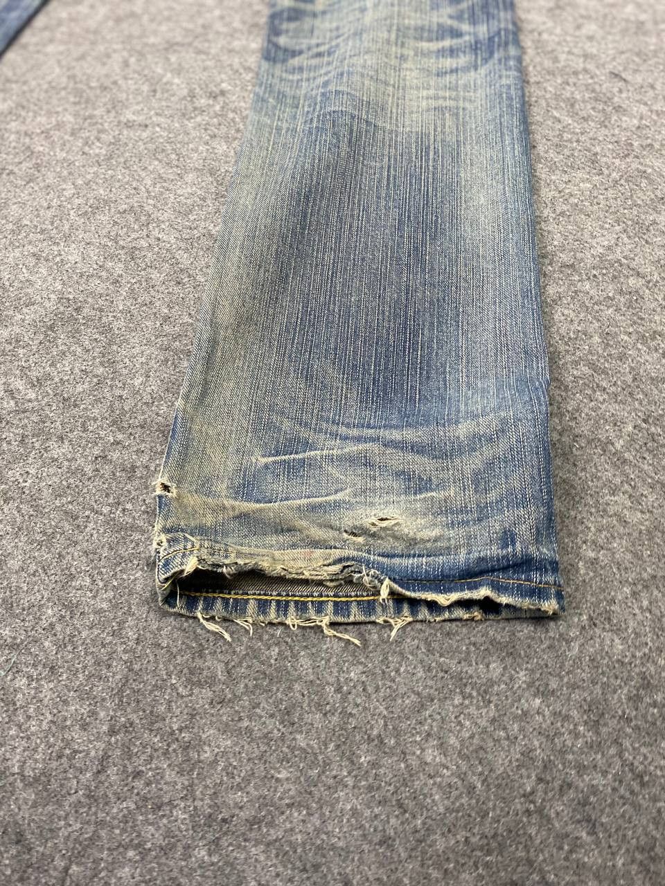 Edwin vintage edwin xv distressed reworked denim nice design Size US 35 - 7 Thumbnail