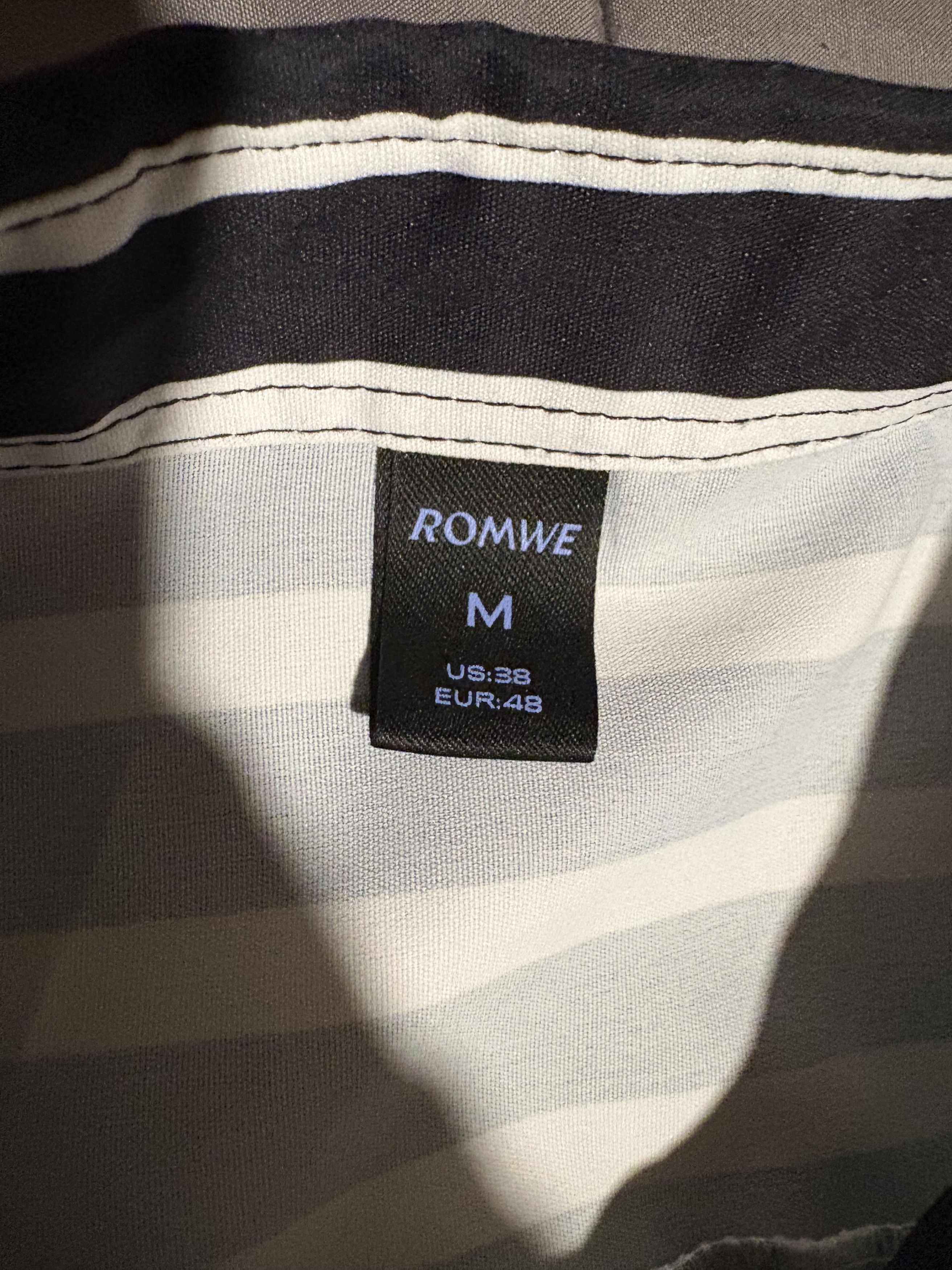 Other Black And White Striped Short Sleeve Shirt Size US M / EU 48-50 / 2 - 3 Thumbnail