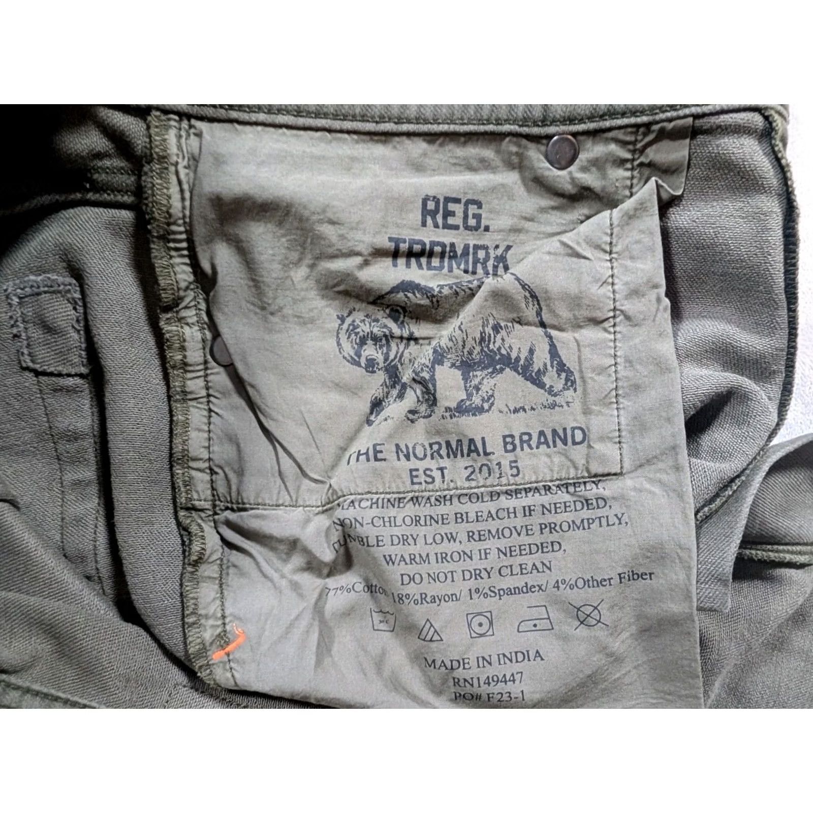 J Brand The Normal Brand Jeans Mens 30 Green Denim Pockets Slim 30X30 Jeans Mens Green Denim 5-Pocket Slim 30 in Inseam 30 Size US 30 / EU 46 - 6 Thumbnail