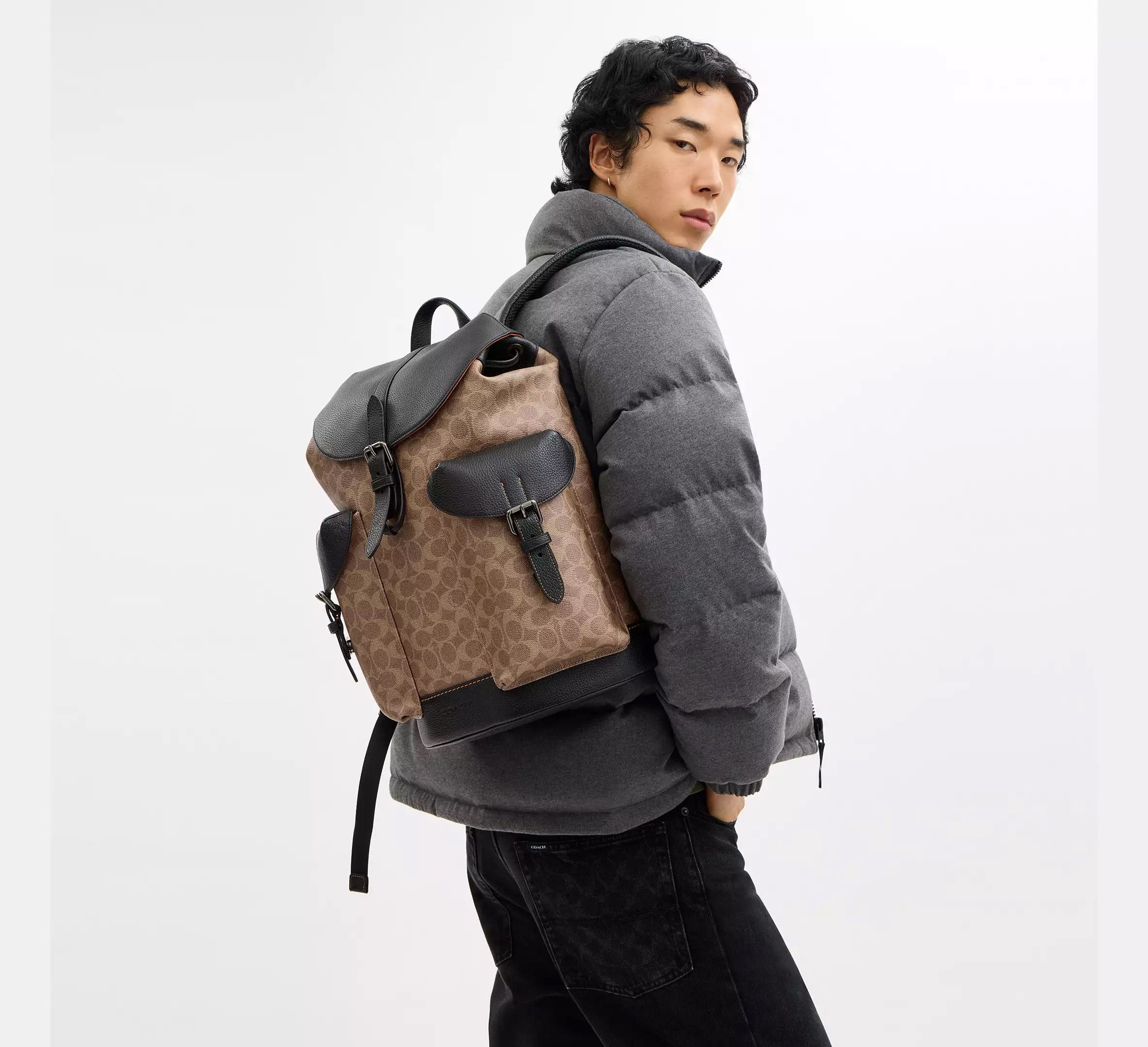 Coach Warner Backpack In Signature Canvas CW211 Size ONE SIZE - 4 Thumbnail