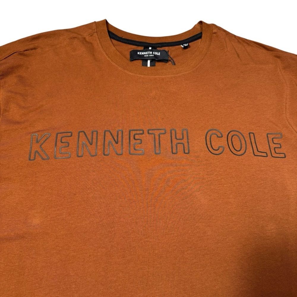 Kenneth Cole NWT New Kenneth Cole Light Brown Cotton Logo T-Shirt Size 3 Size US XXL / EU 58 / 5 - 2 Thumbnail