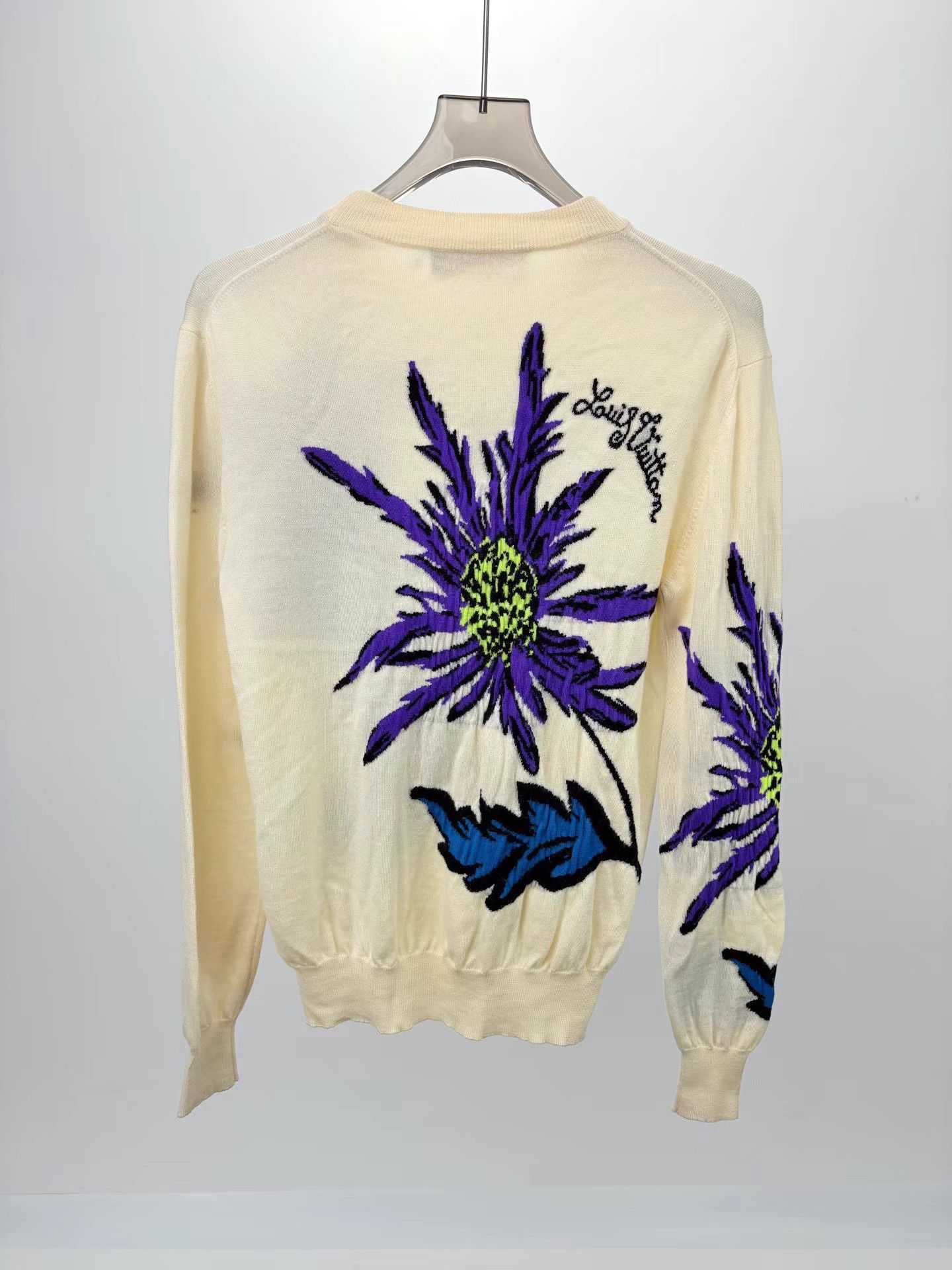 Louis Vuitton LOUIS VUITTON Floral Knit Sweater K1 Size S / US 4 / IT 40 - 2 Thumbnail