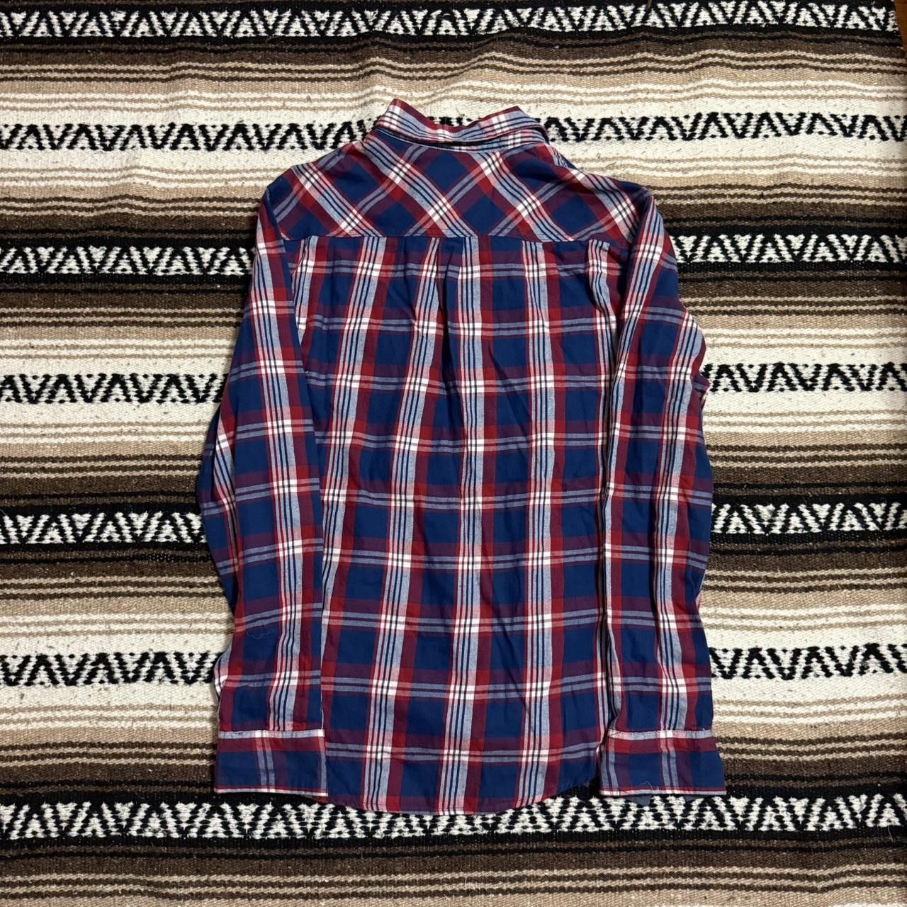 JNCO JNCO “Crown Brand” Thin Flannel Red and Blue Button Up Size US M / EU 48-50 / 2 - 2 Thumbnail