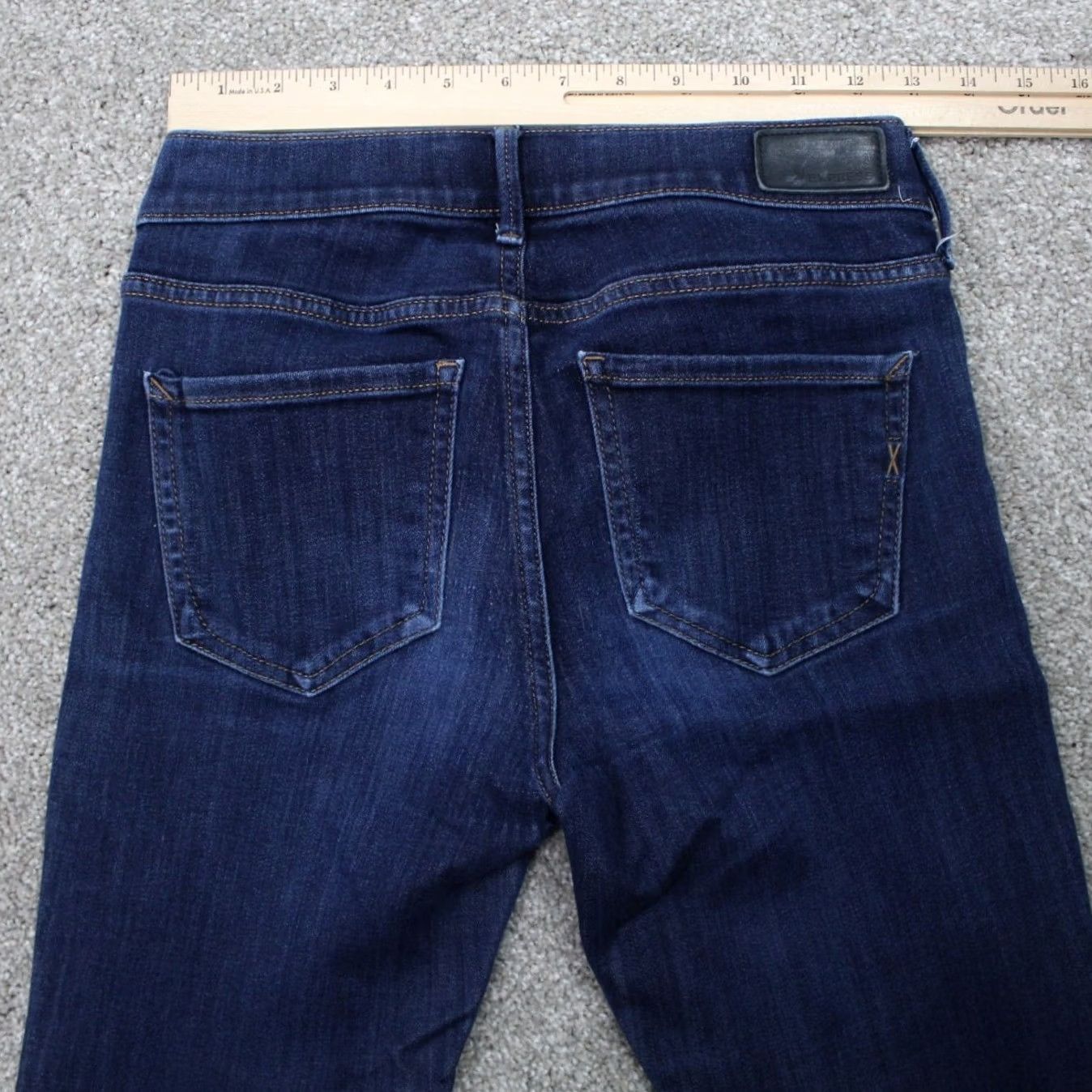Express Express Jeans Womens 2L/2L Mid Rise Jegging Denim Blue Dark Wash 31" Inseam Stretch 90s Style Size 26" / US 2 / IT 38 - 7 Thumbnail